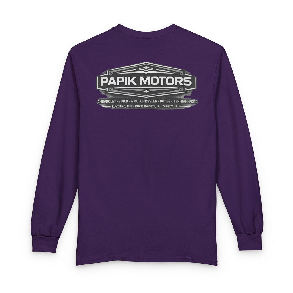 Long Sleeve Tee - Papik Motors Retro - We Make it Easy