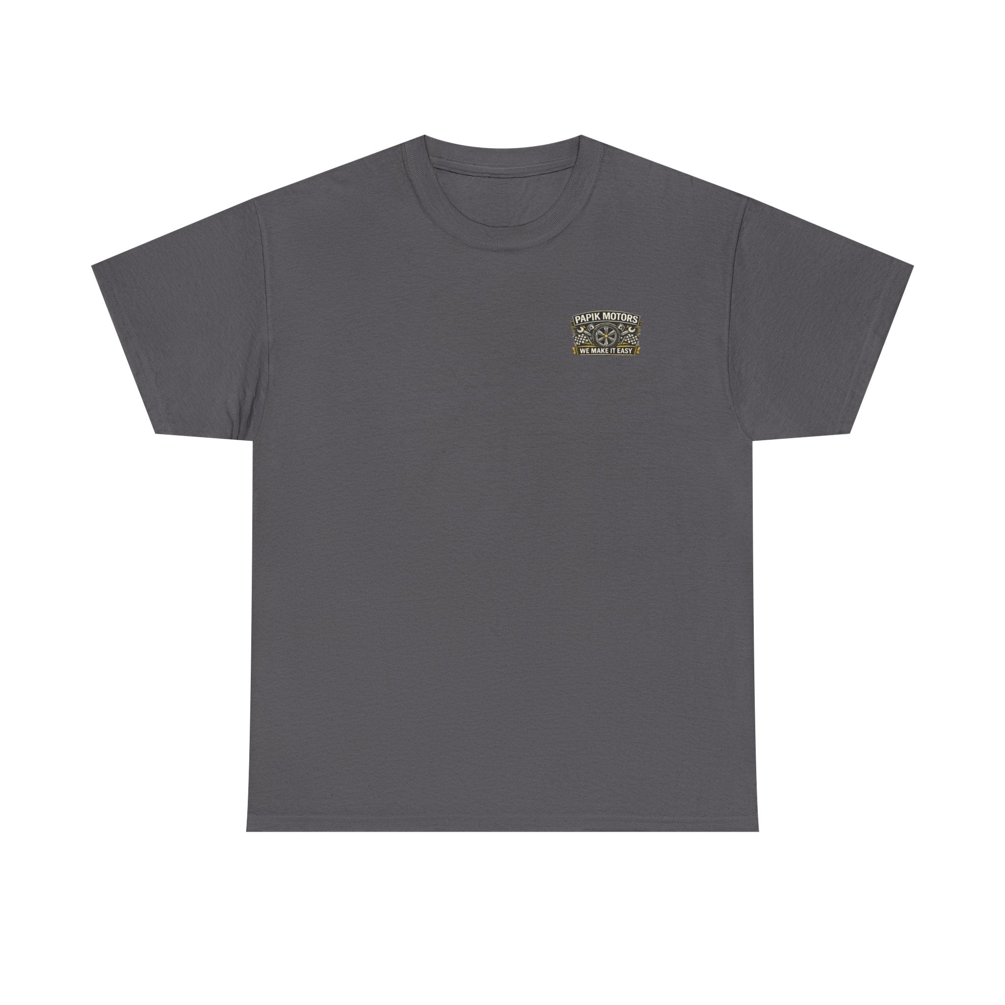 T‑Shirt — Papik Motors "We Make It Easy" Vintage Front and Back T
