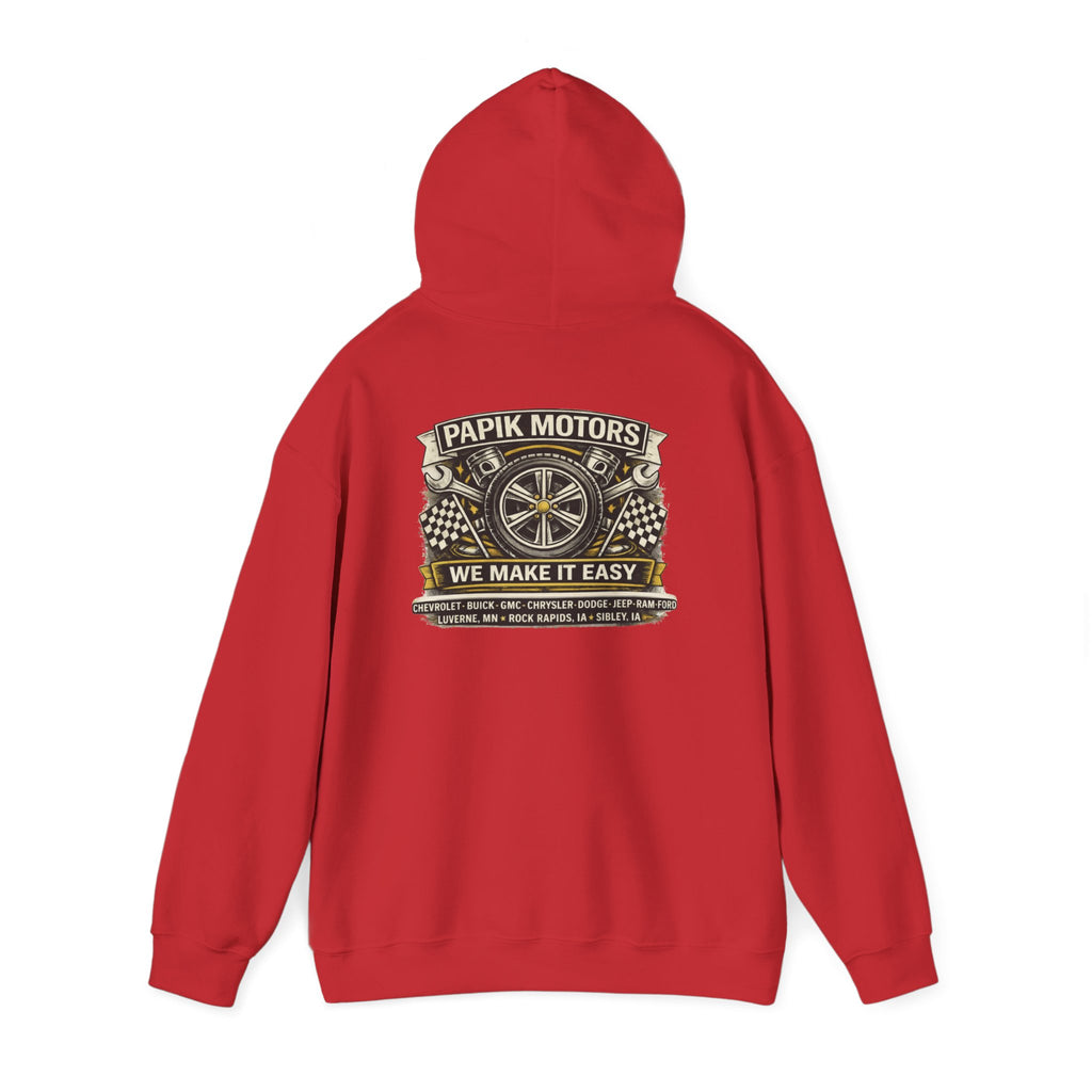 Unisex Hooded Sweatshirt - Heavy Blend - Wheel Design
