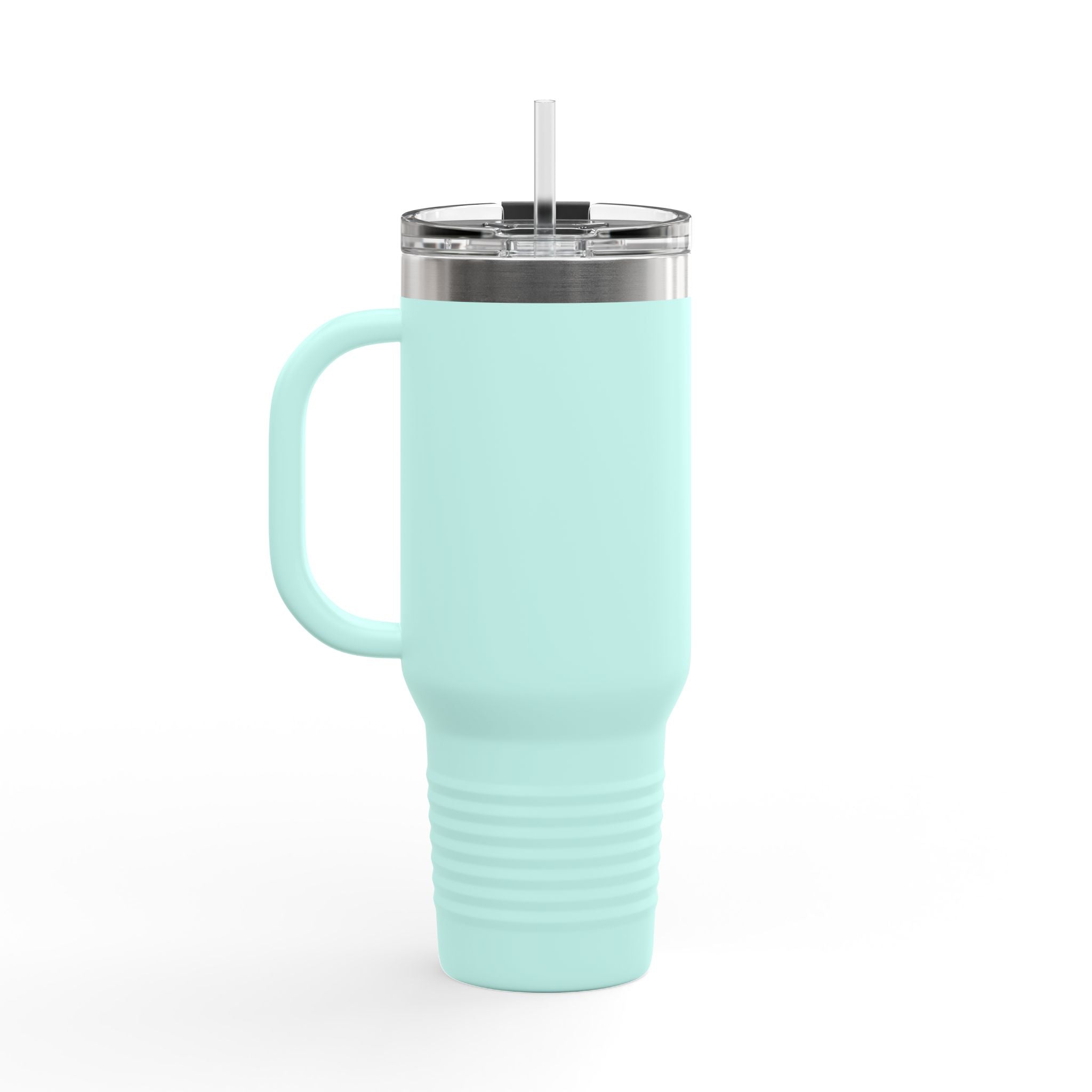 40oz Insulated Travel Mug — Papik Motors Logo Stainless Tumbler with Straw & Handle
