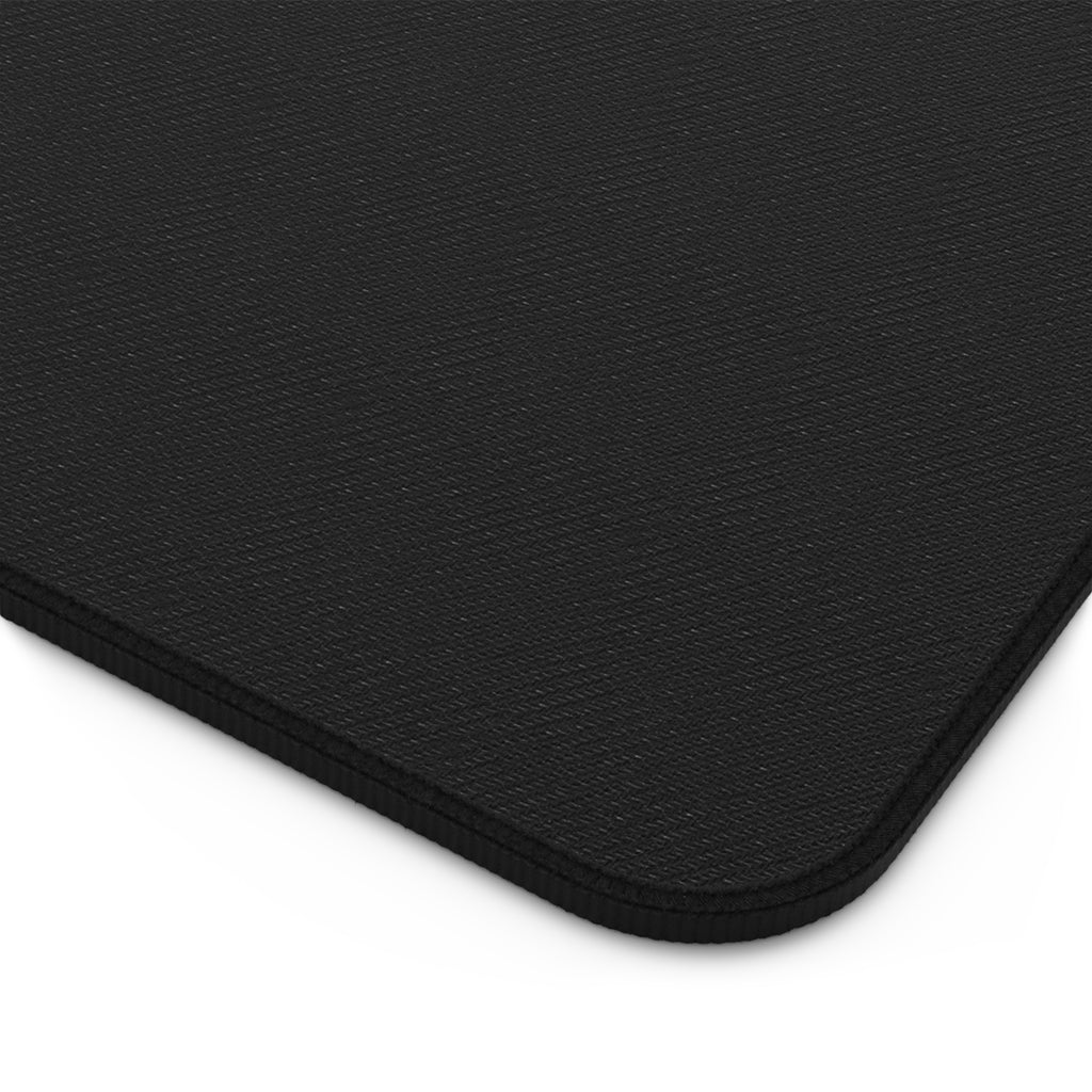 Minimal Gray Desk Mat – Large Non-Slip Mousepad with Logo