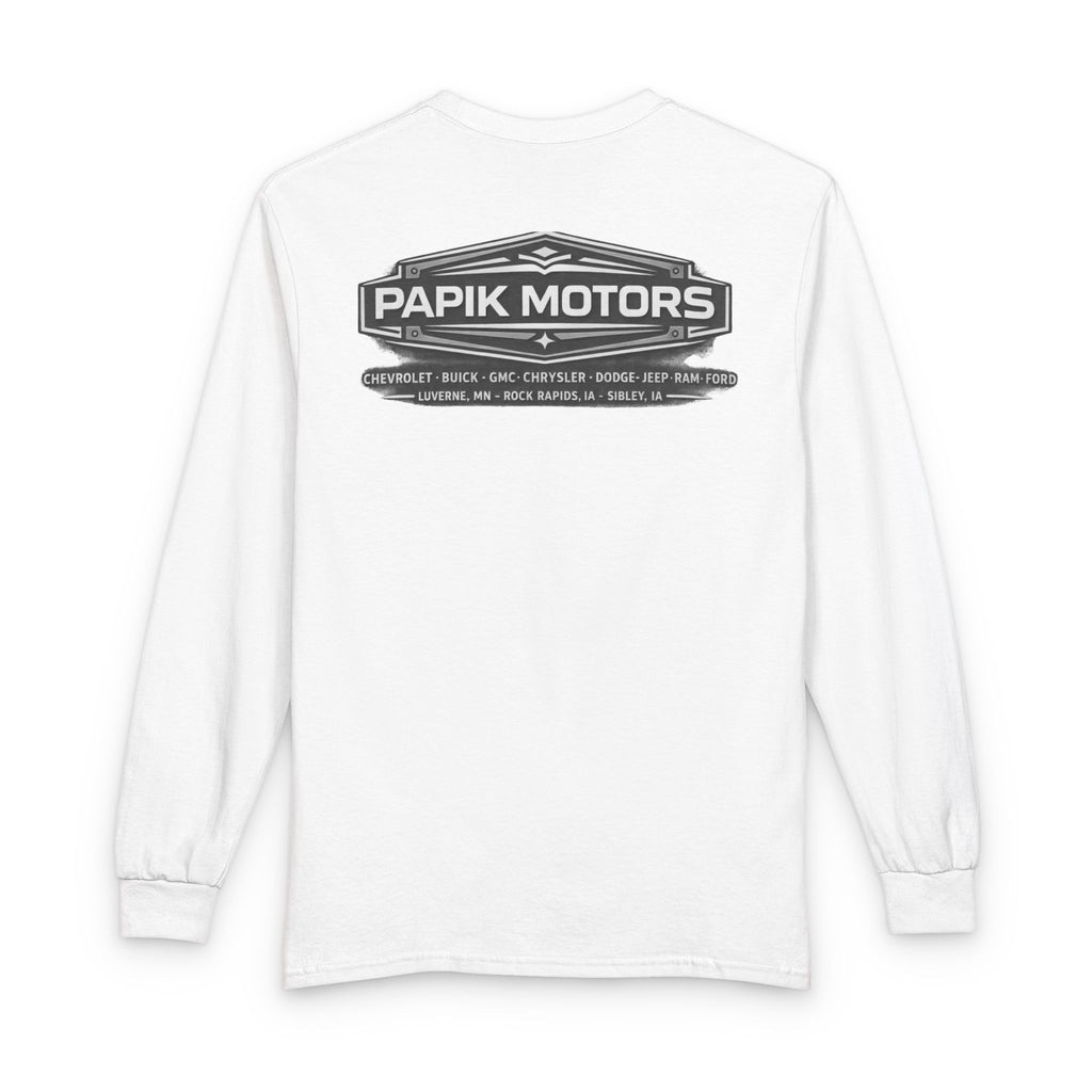 Long Sleeve Tee - Papik Motors Retro - We Make it Easy