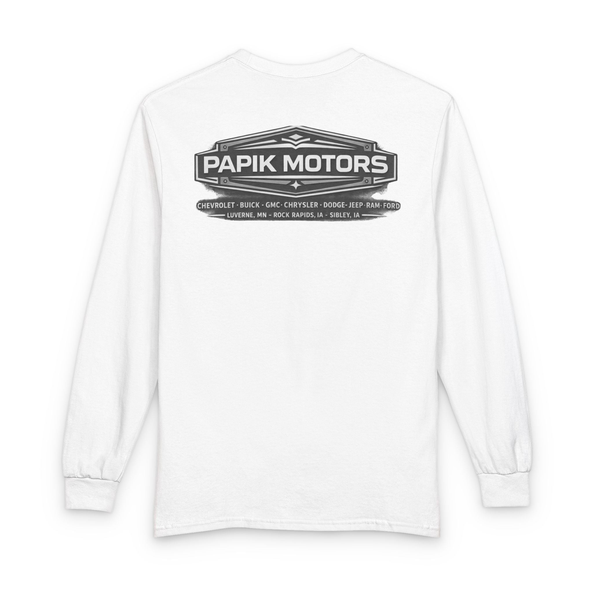Long Sleeve Tee - Papik Motors Retro - We Make it Easy