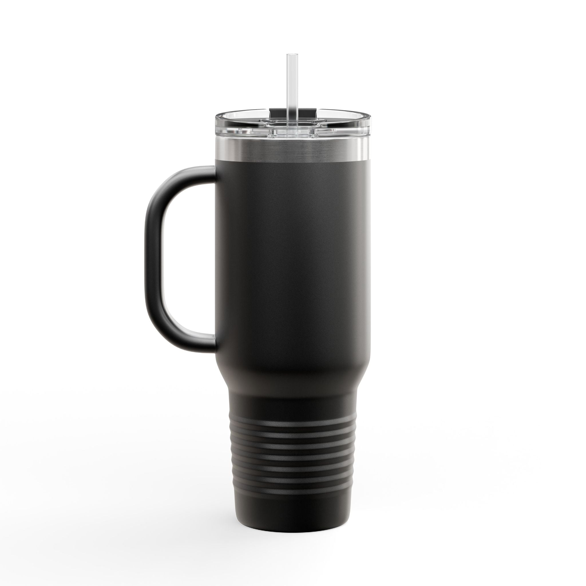 40oz Insulated Travel Mug — Papik Motors Logo Stainless Tumbler with Straw & Handle