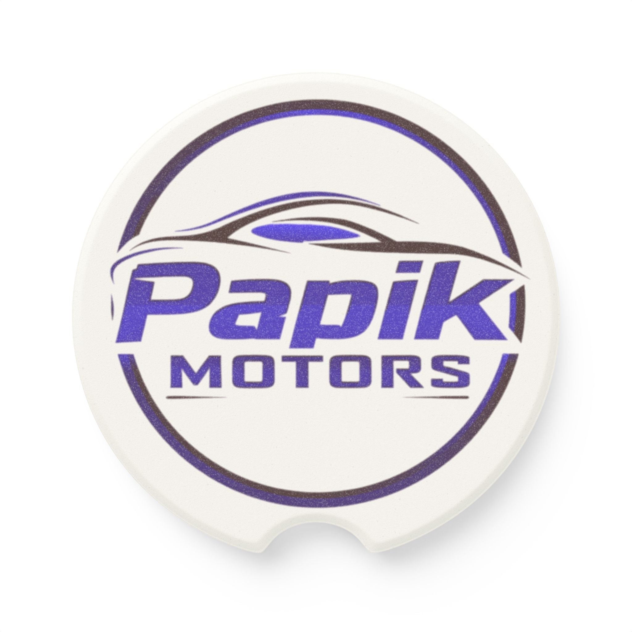 Car Coaster — Papik Motors Soapstone Drink Holder (Cup Slot Insert)