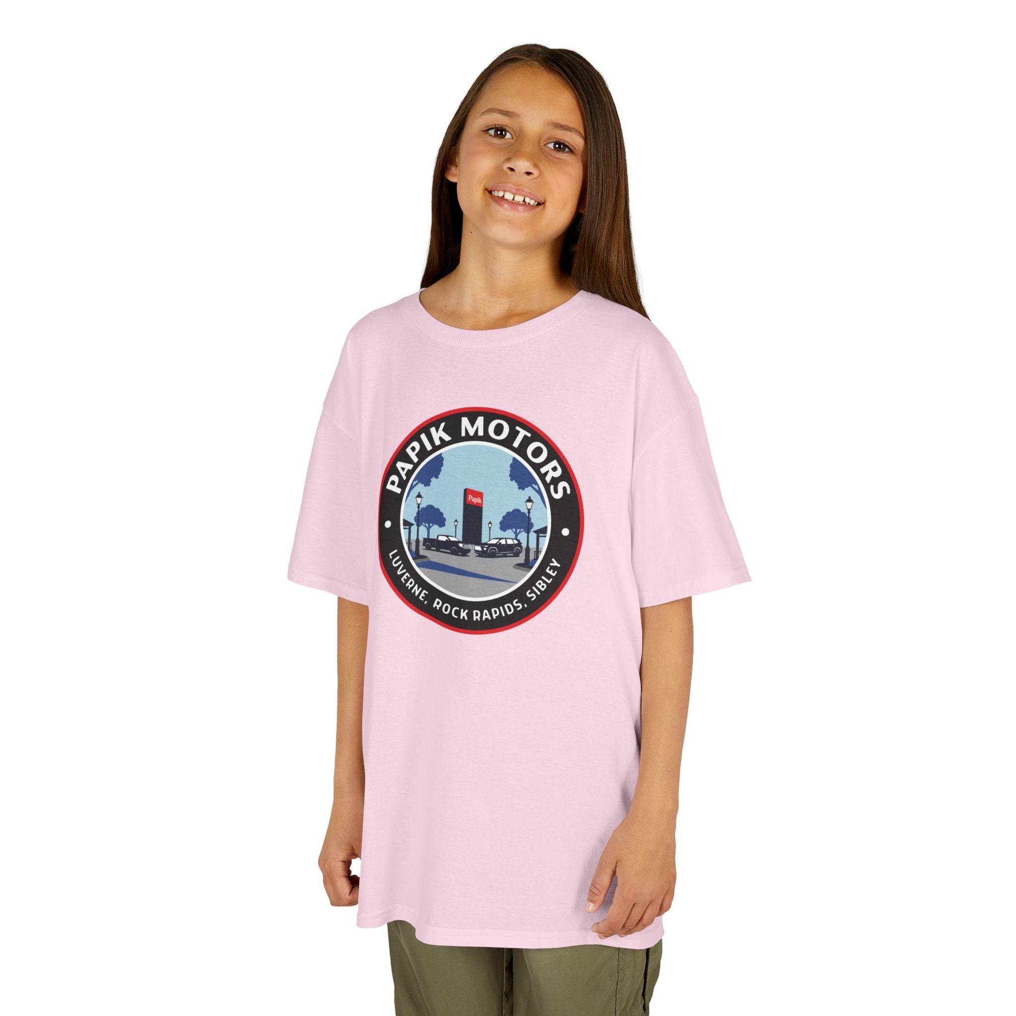 Kids Tee — Papik Motors Retro Car Logo
