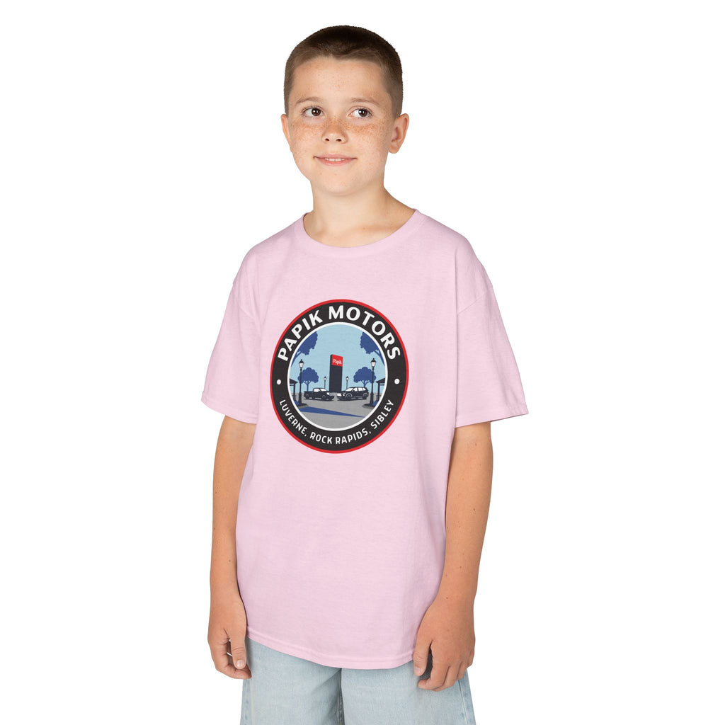Kids Tee — Papik Motors Retro Car Logo