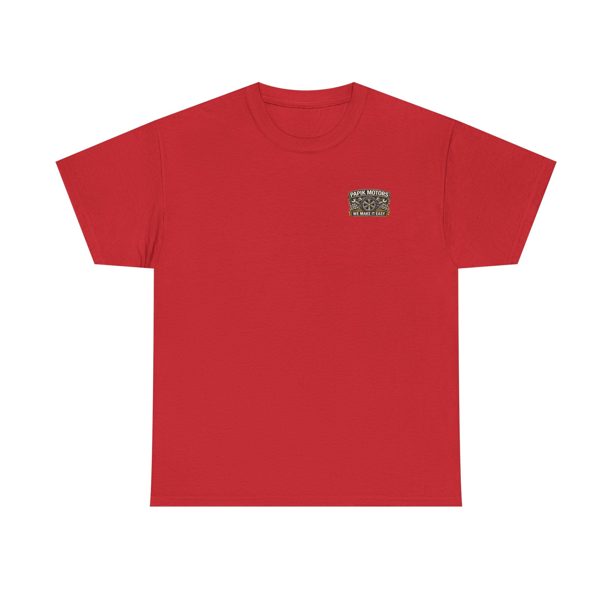 T‑Shirt — Papik Motors "We Make It Easy" Vintage Front and Back T