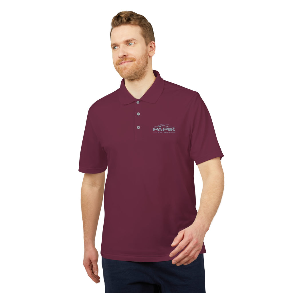 Unisex Adidas Performance Polo - Embroidered (dark colors grey logo)