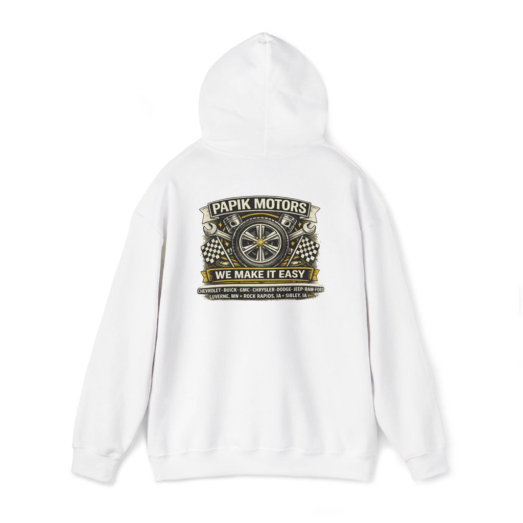 Unisex Hooded Sweatshirt - Heavy Blend - Wheel Design