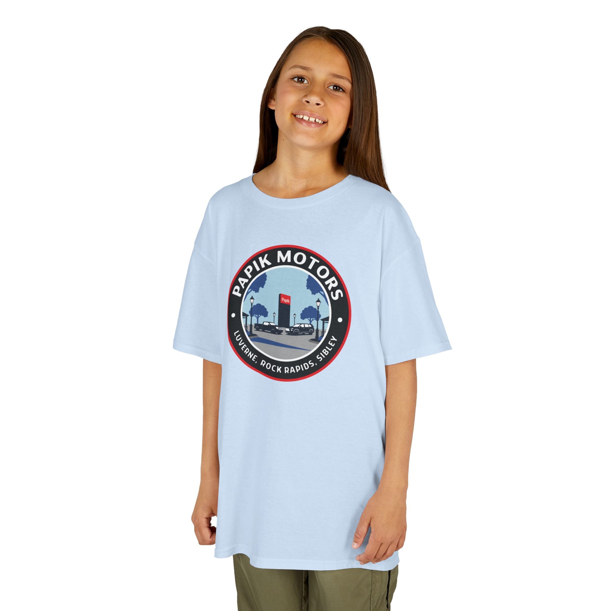 Kids Tee — Papik Motors Retro Car Logo