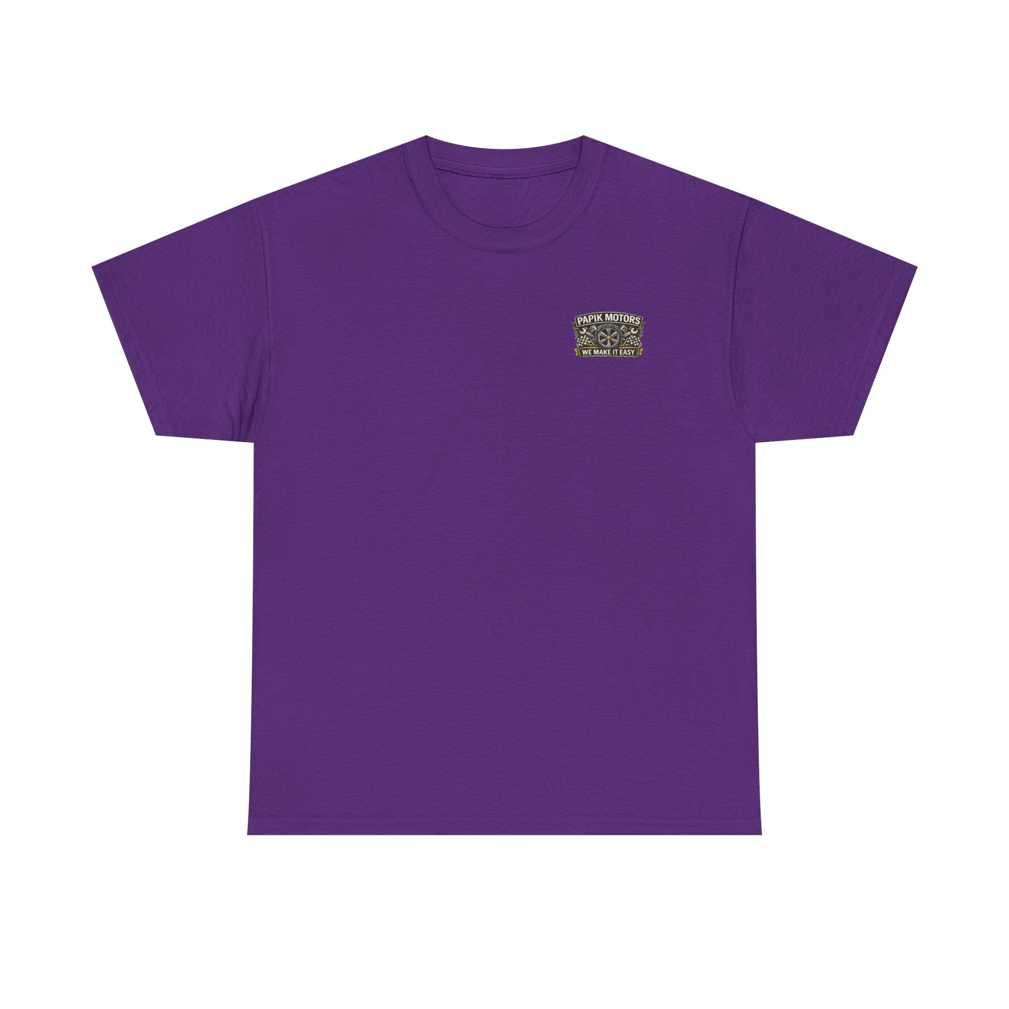 T‑Shirt — Papik Motors "We Make It Easy" Vintage Front and Back T
