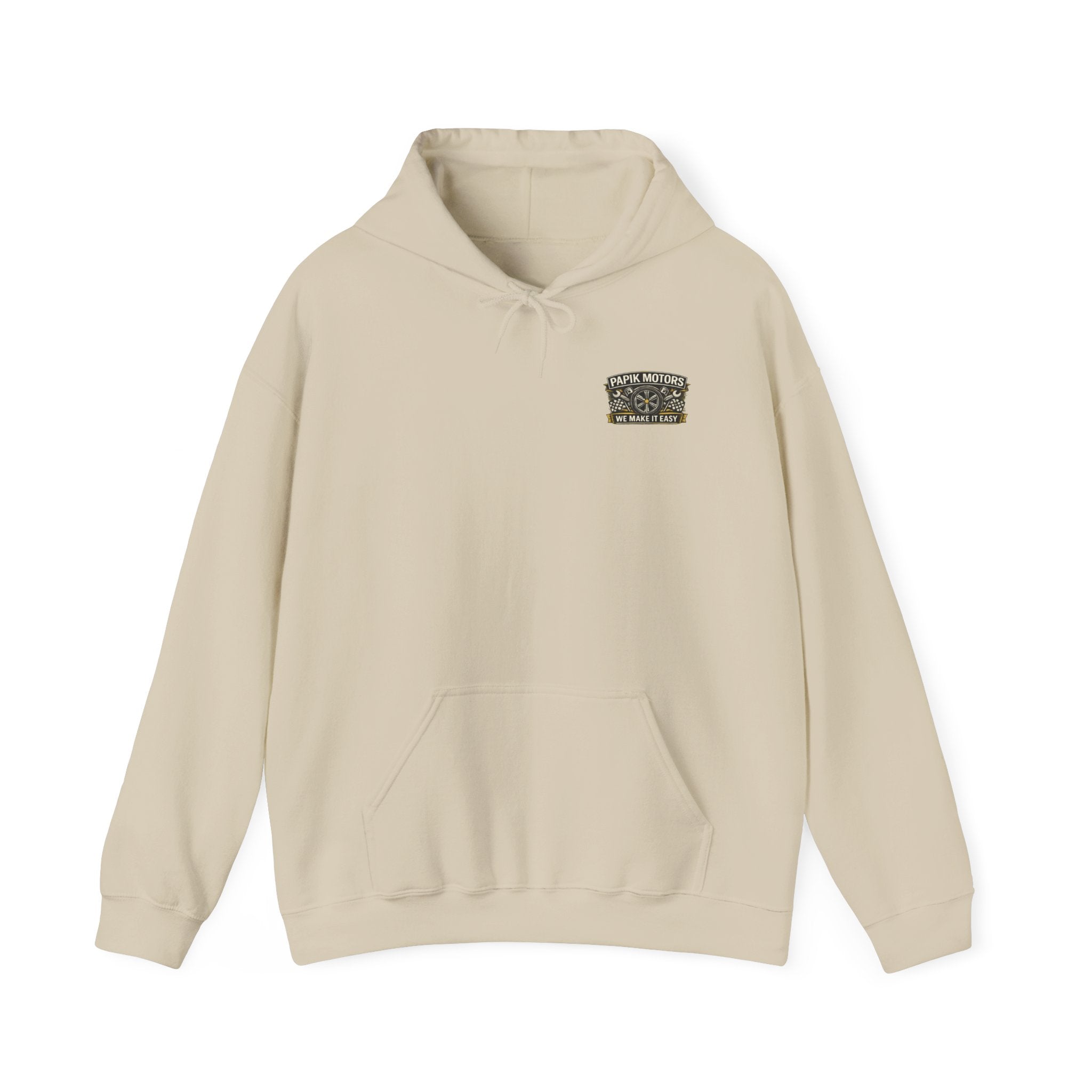 Unisex Hooded Sweatshirt - Heavy Blend - Wheel Design