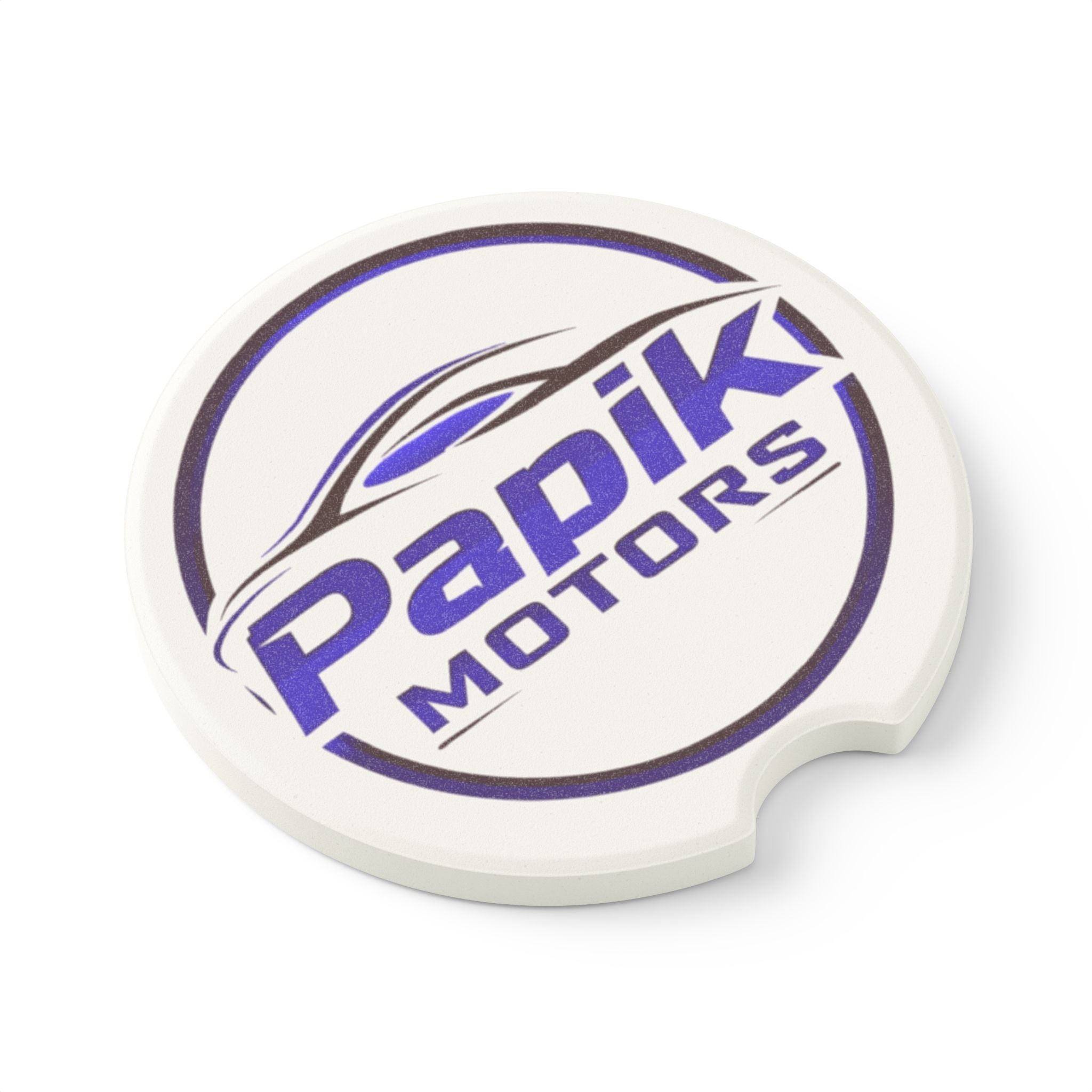 Car Coaster — Papik Motors Soapstone Drink Holder (Cup Slot Insert)