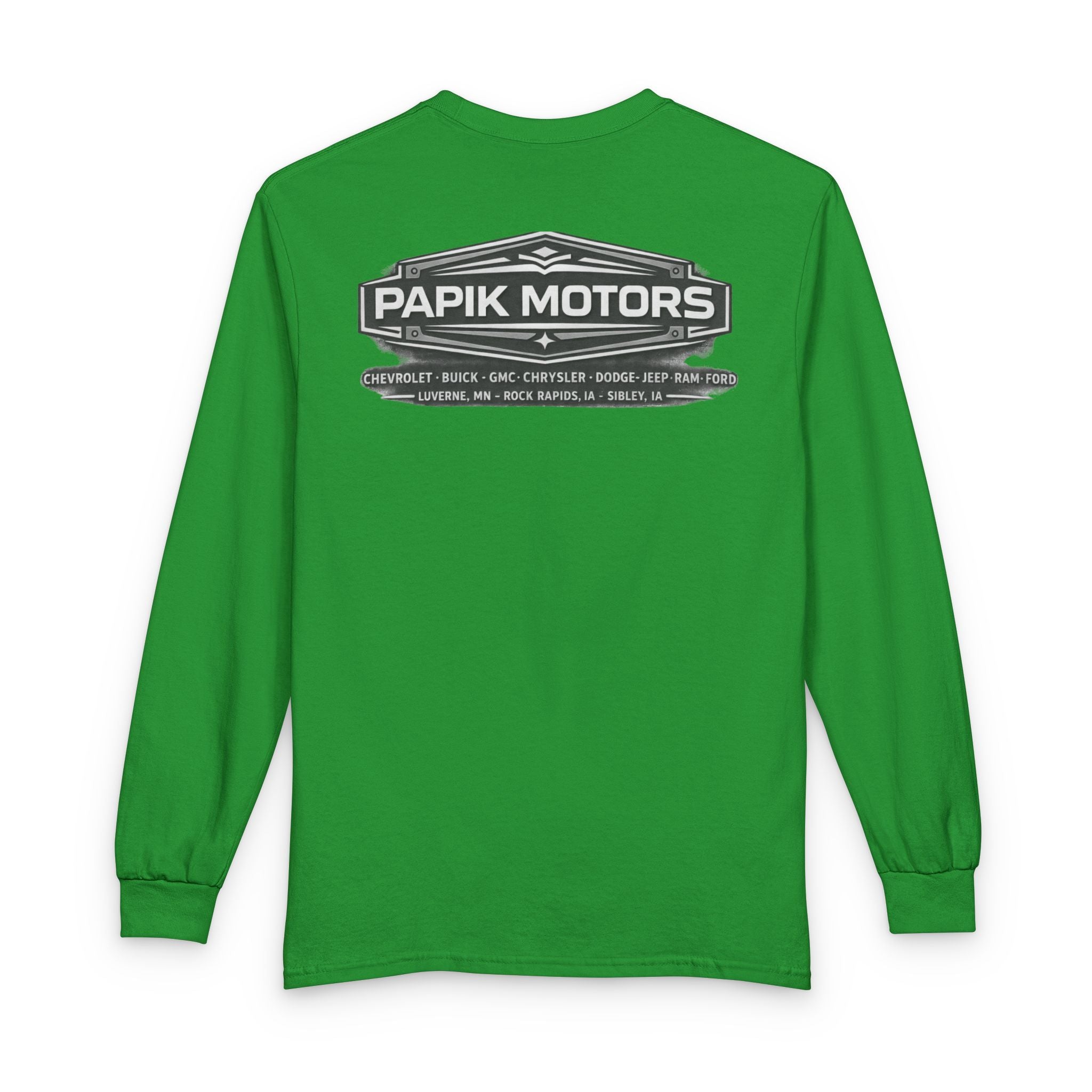 Long Sleeve Tee - Papik Motors Retro - We Make it Easy