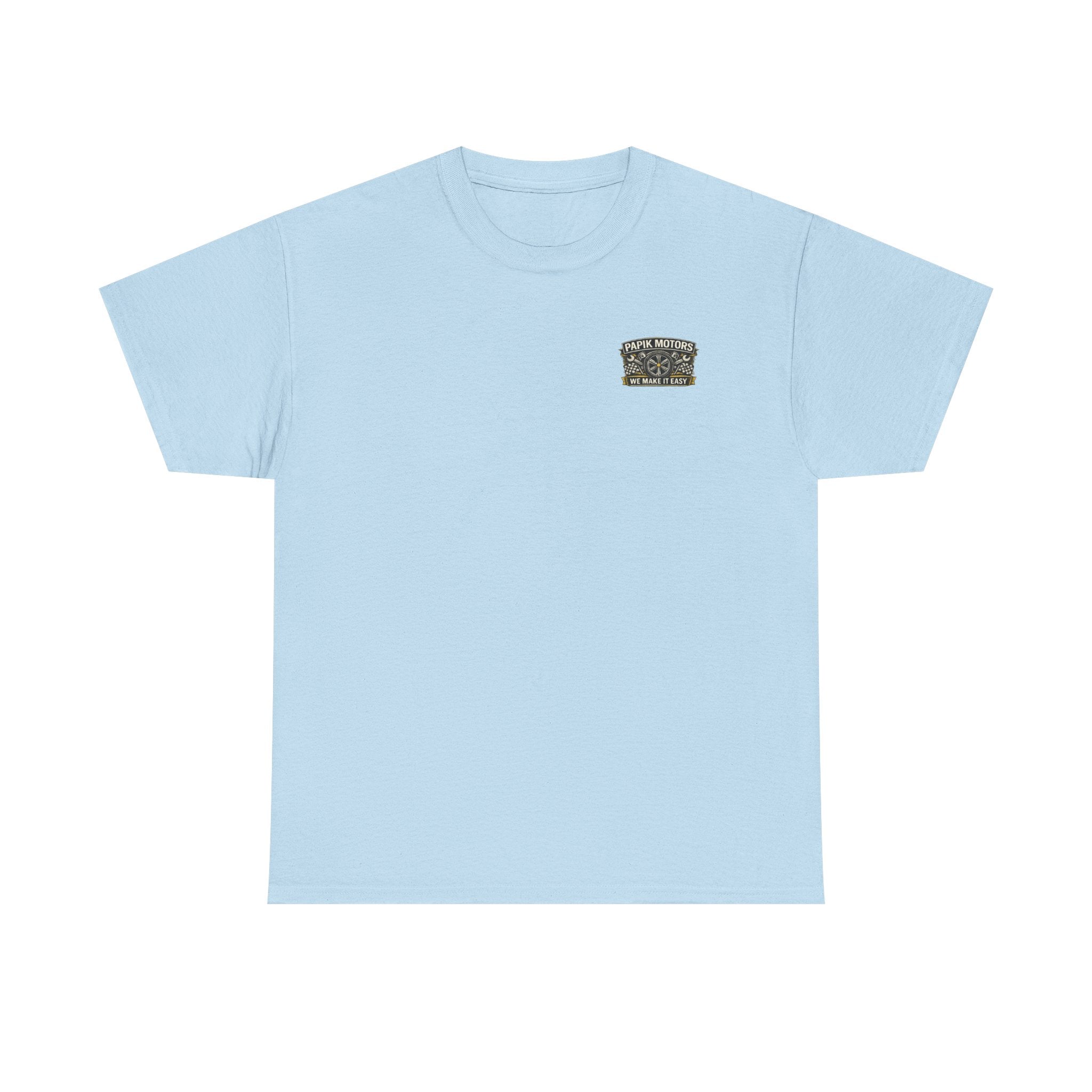 T‑Shirt — Papik Motors "We Make It Easy" Vintage Front and Back T