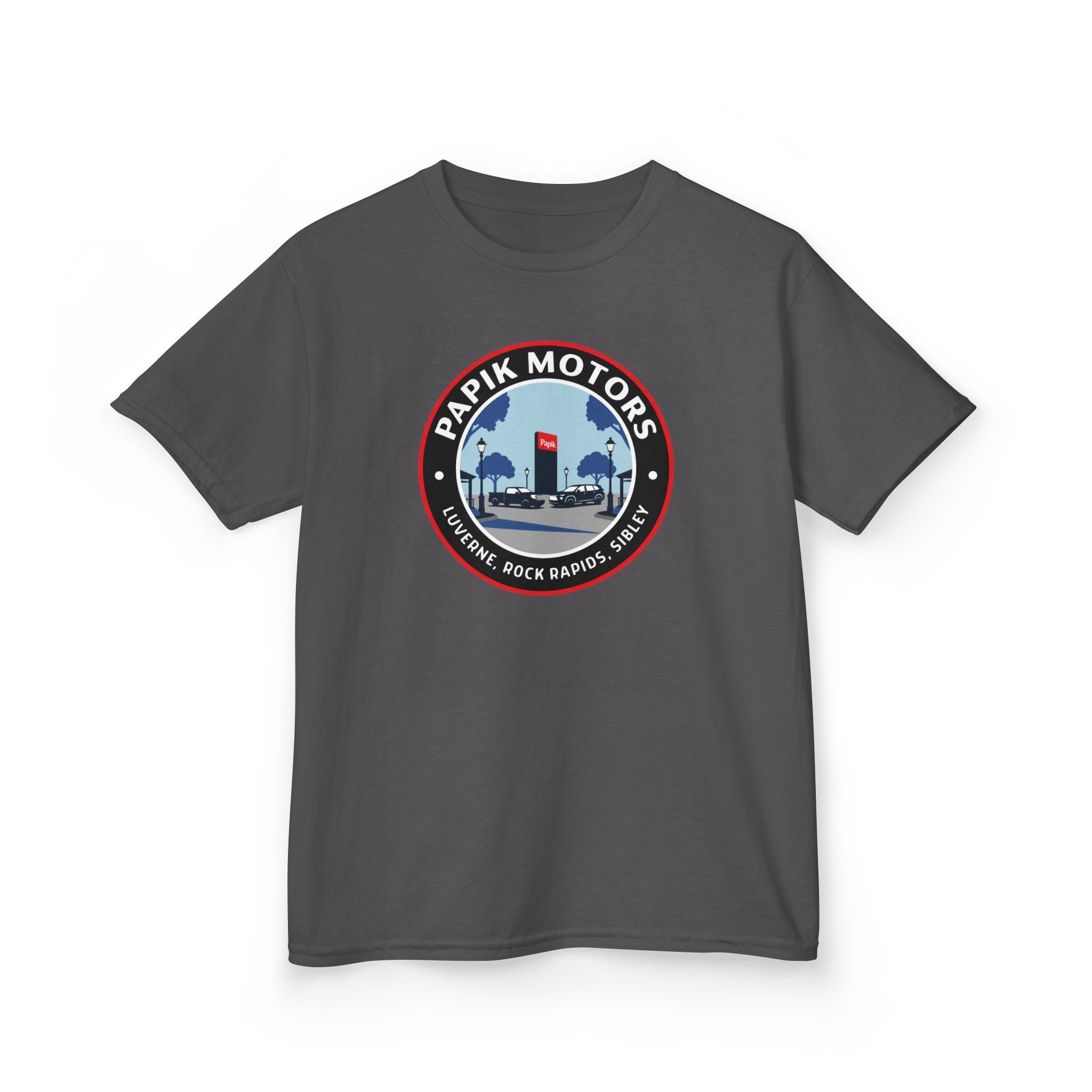 Kids Tee — Papik Motors Retro Car Logo