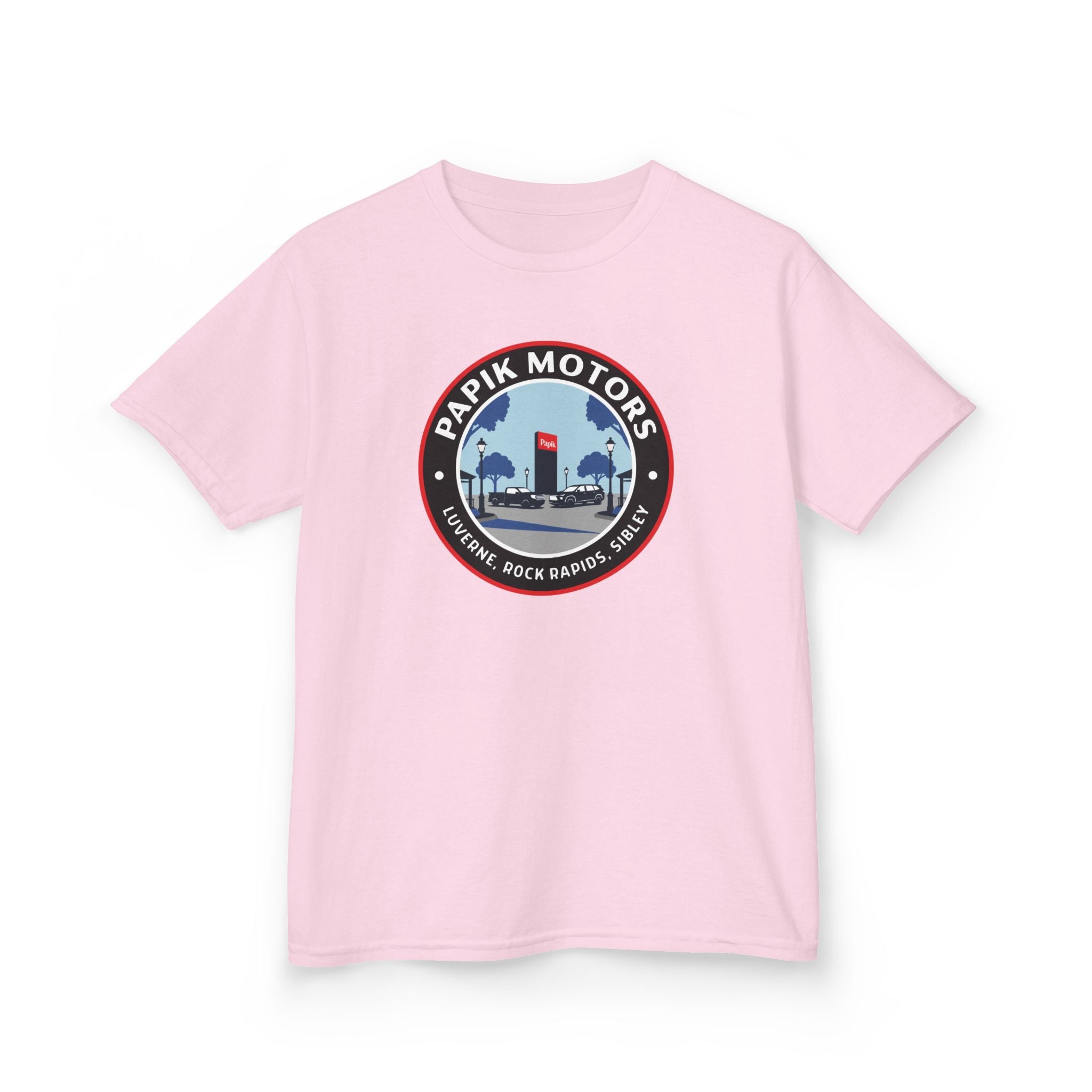 Kids Tee — Papik Motors Retro Car Logo
