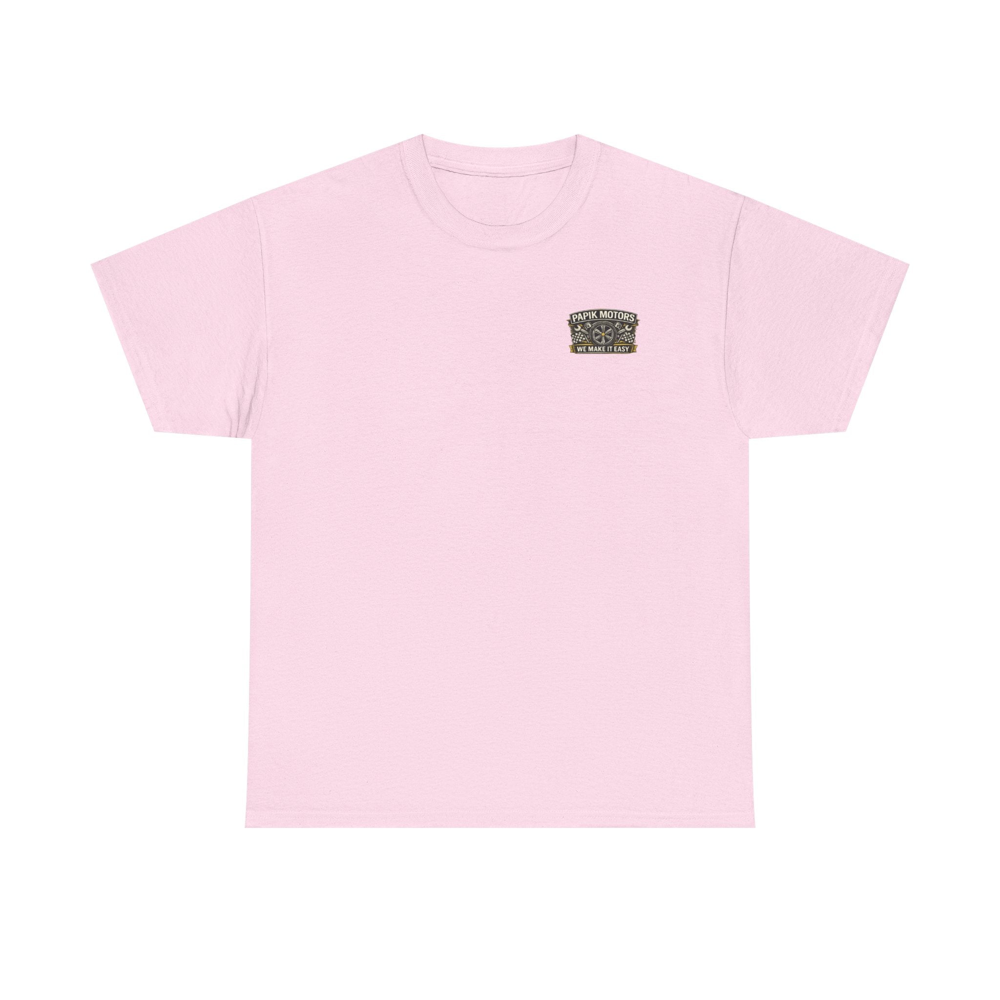 T‑Shirt — Papik Motors "We Make It Easy" Vintage Front and Back T