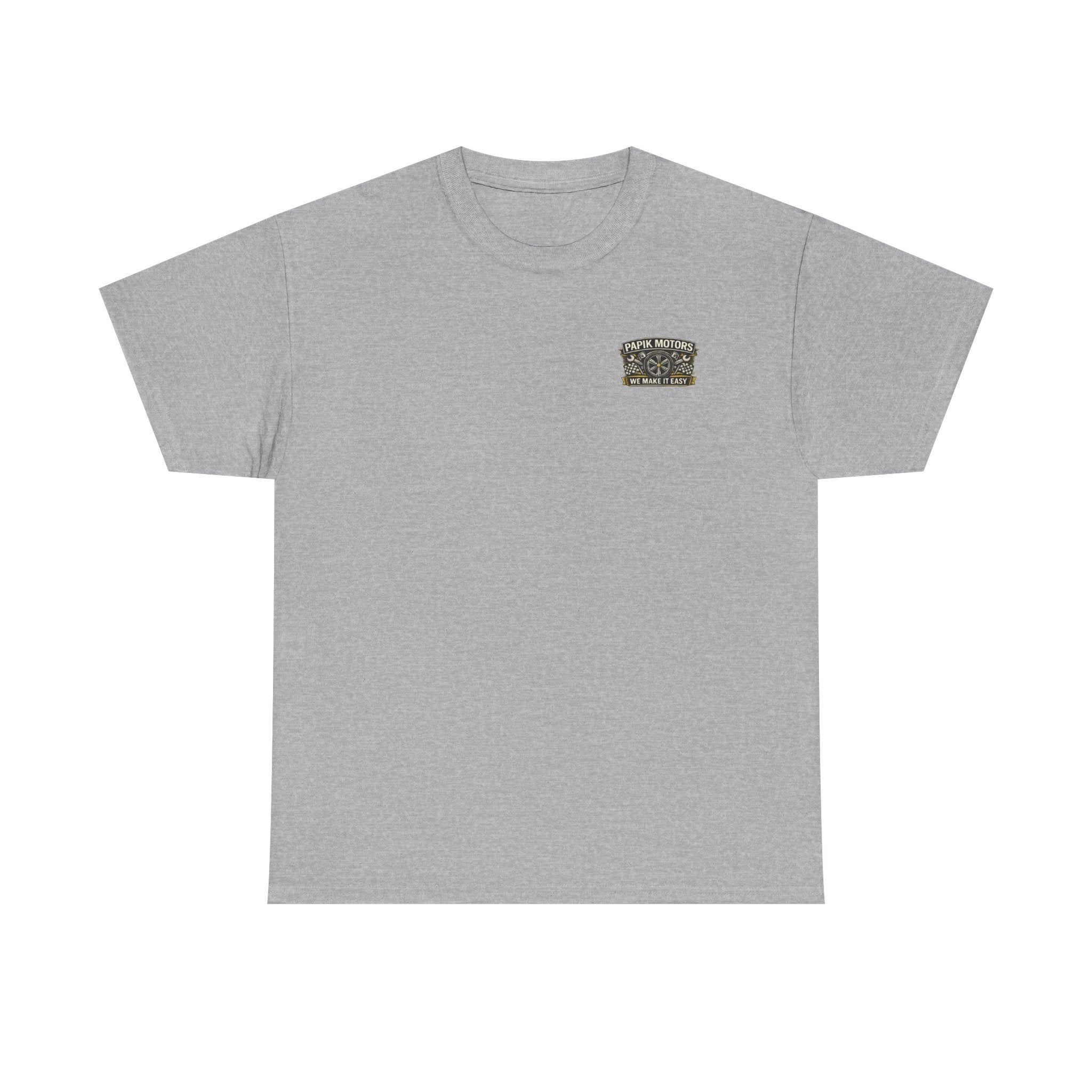 T‑Shirt — Papik Motors "We Make It Easy" Vintage Front and Back T