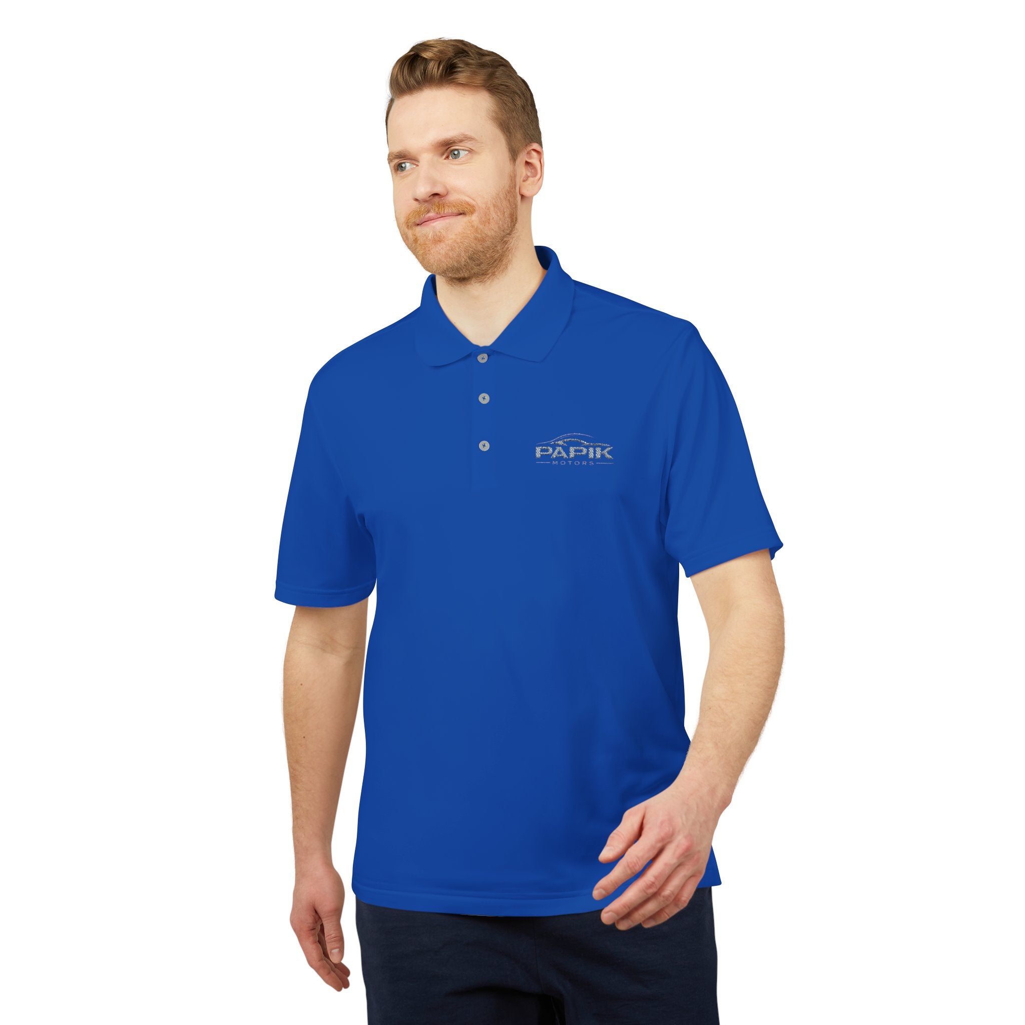 Unisex Adidas Performance Polo - Embroidered (dark colors grey logo)