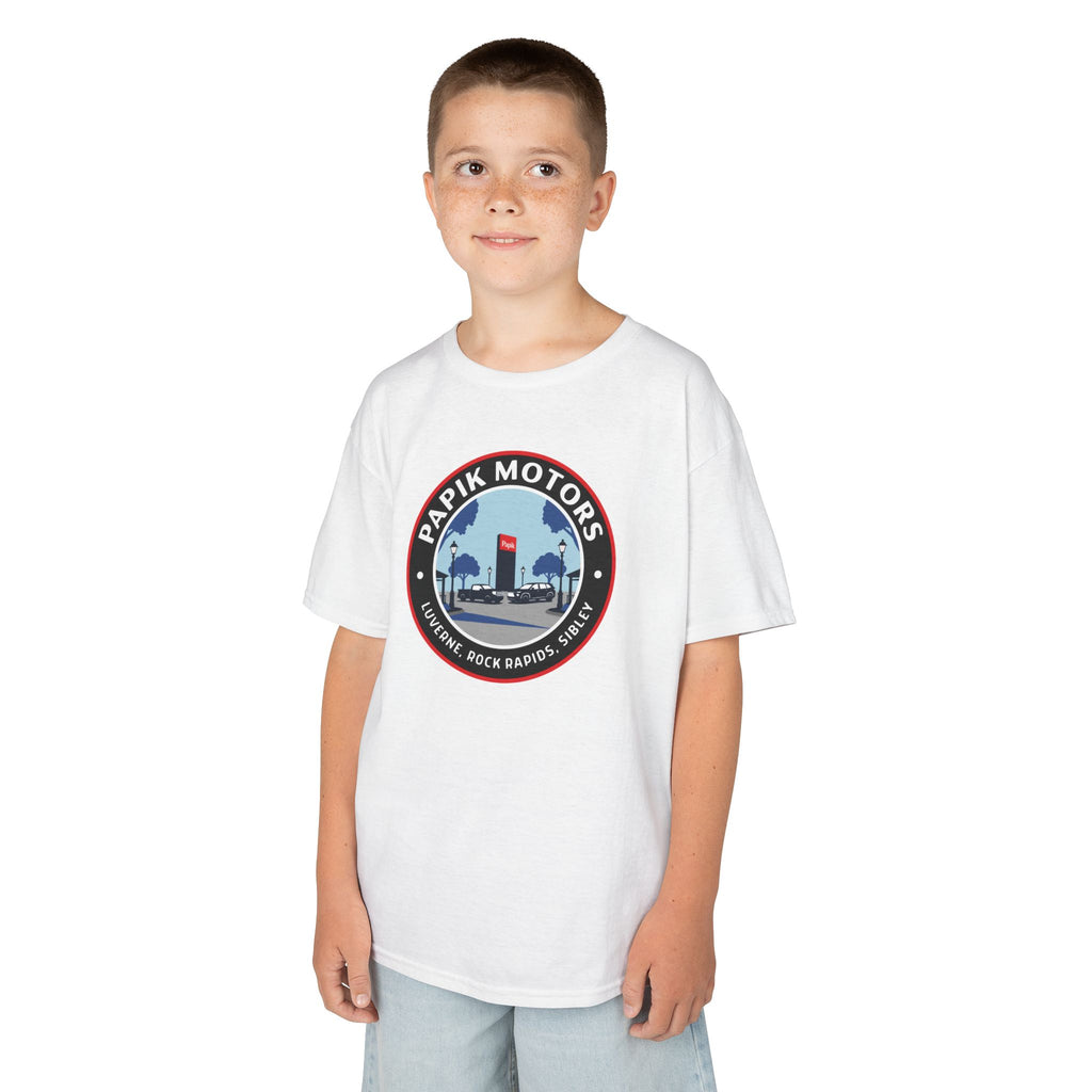 Kids Tee — Papik Motors Retro Car Logo