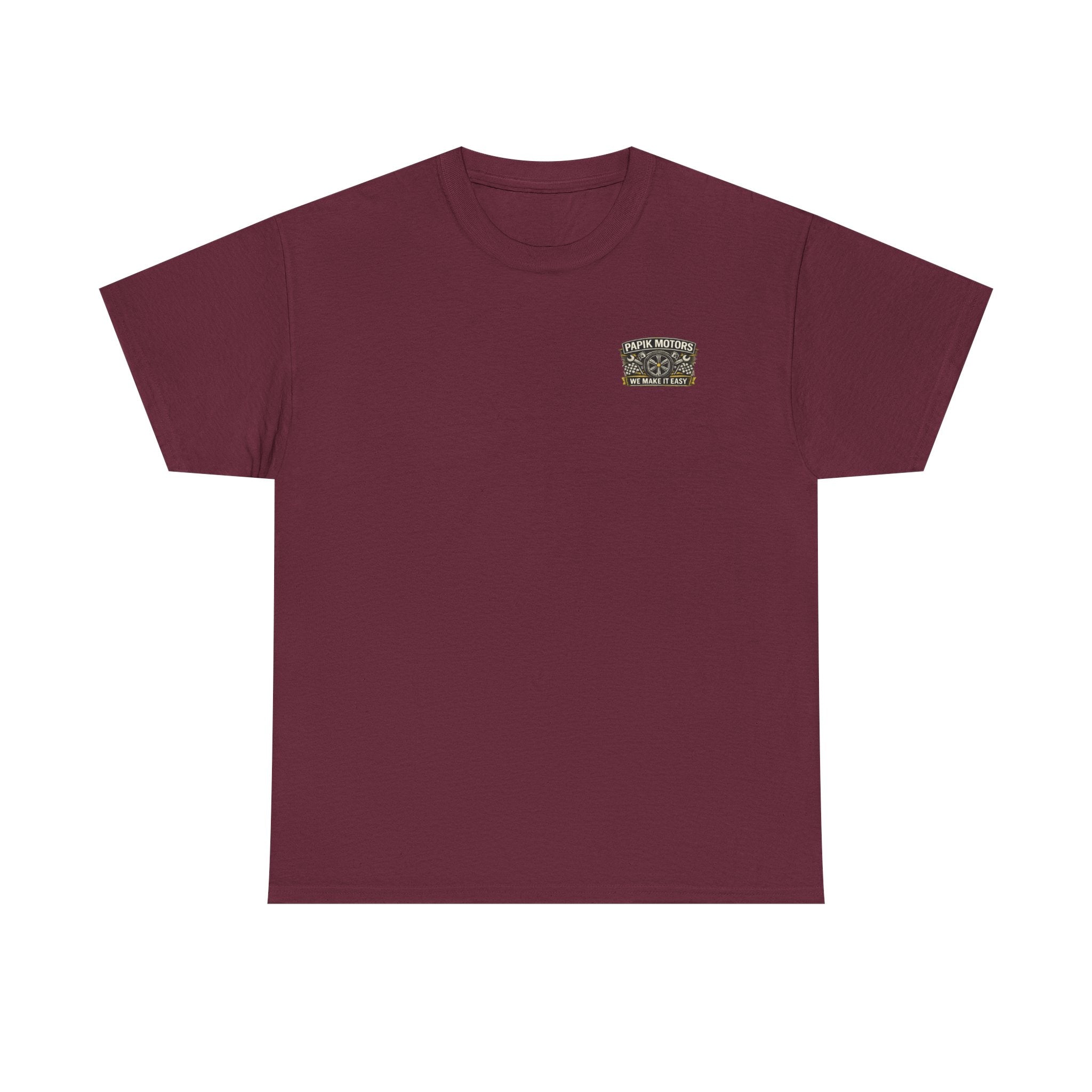 T‑Shirt — Papik Motors "We Make It Easy" Vintage Front and Back T