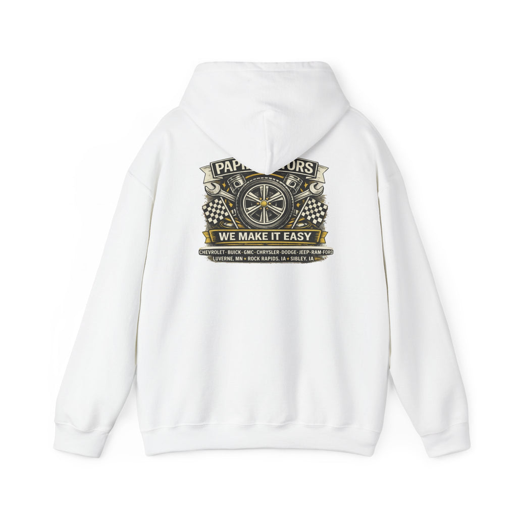 Unisex Hooded Sweatshirt - Heavy Blend - Wheel Design