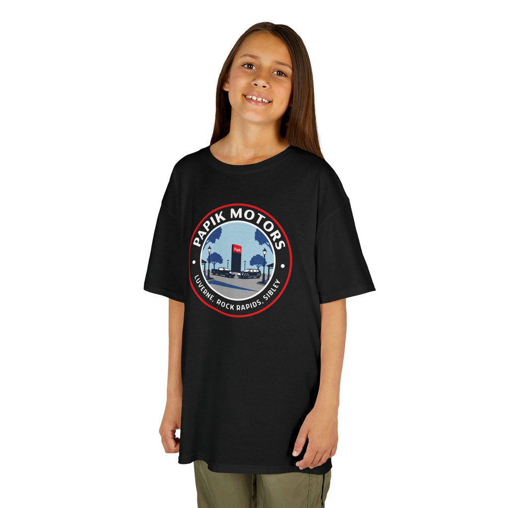 Kids Tee — Papik Motors Retro Car Logo