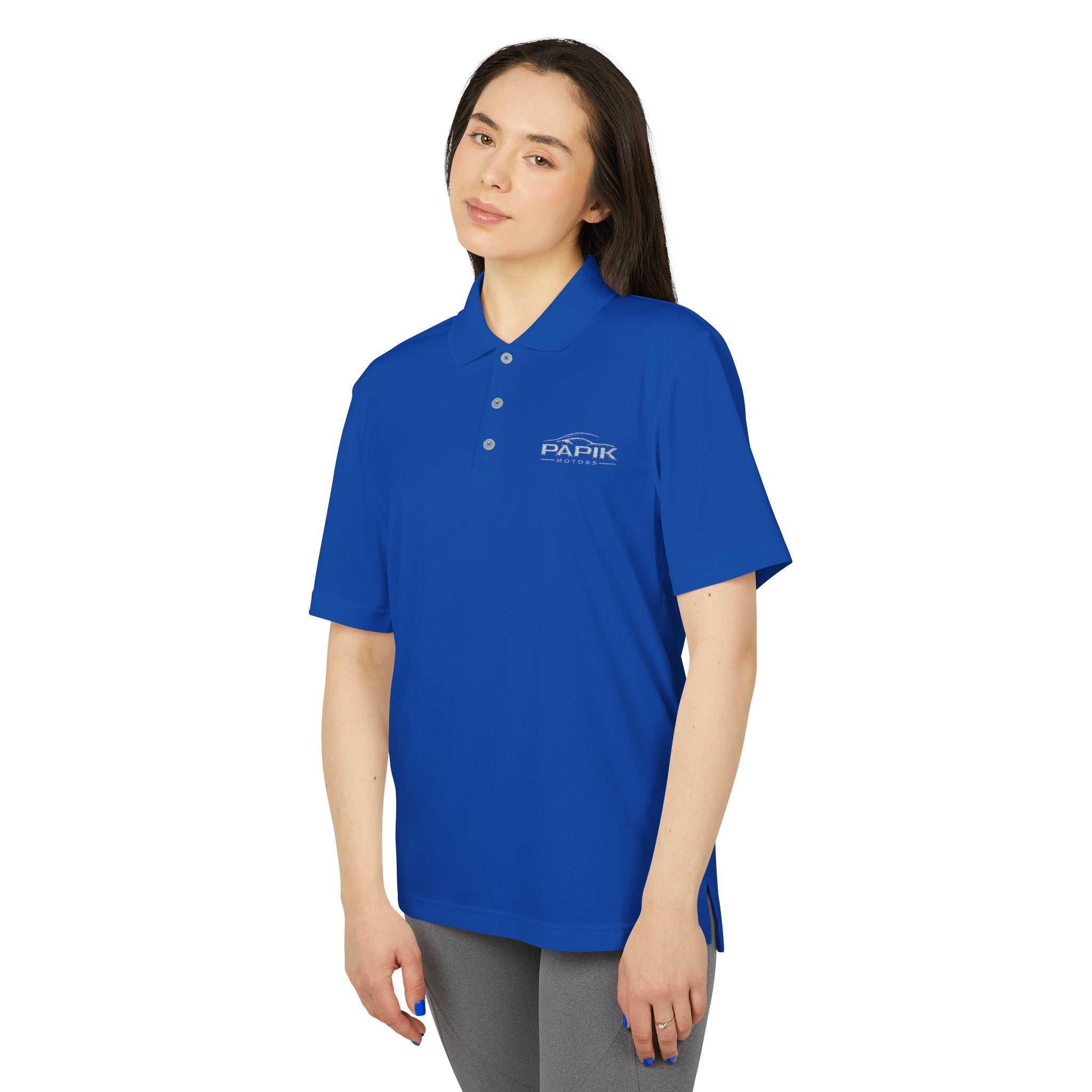 Unisex Adidas Performance Polo - Embroidered (dark colors grey logo)