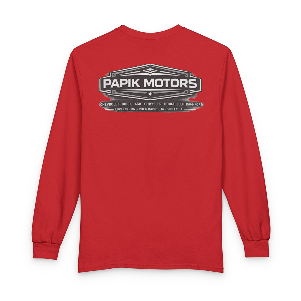 Long Sleeve Tee - Papik Motors Retro - We Make it Easy