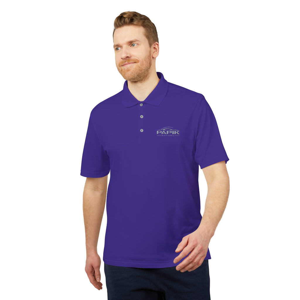 Unisex Adidas Performance Polo - Embroidered (dark colors grey logo)