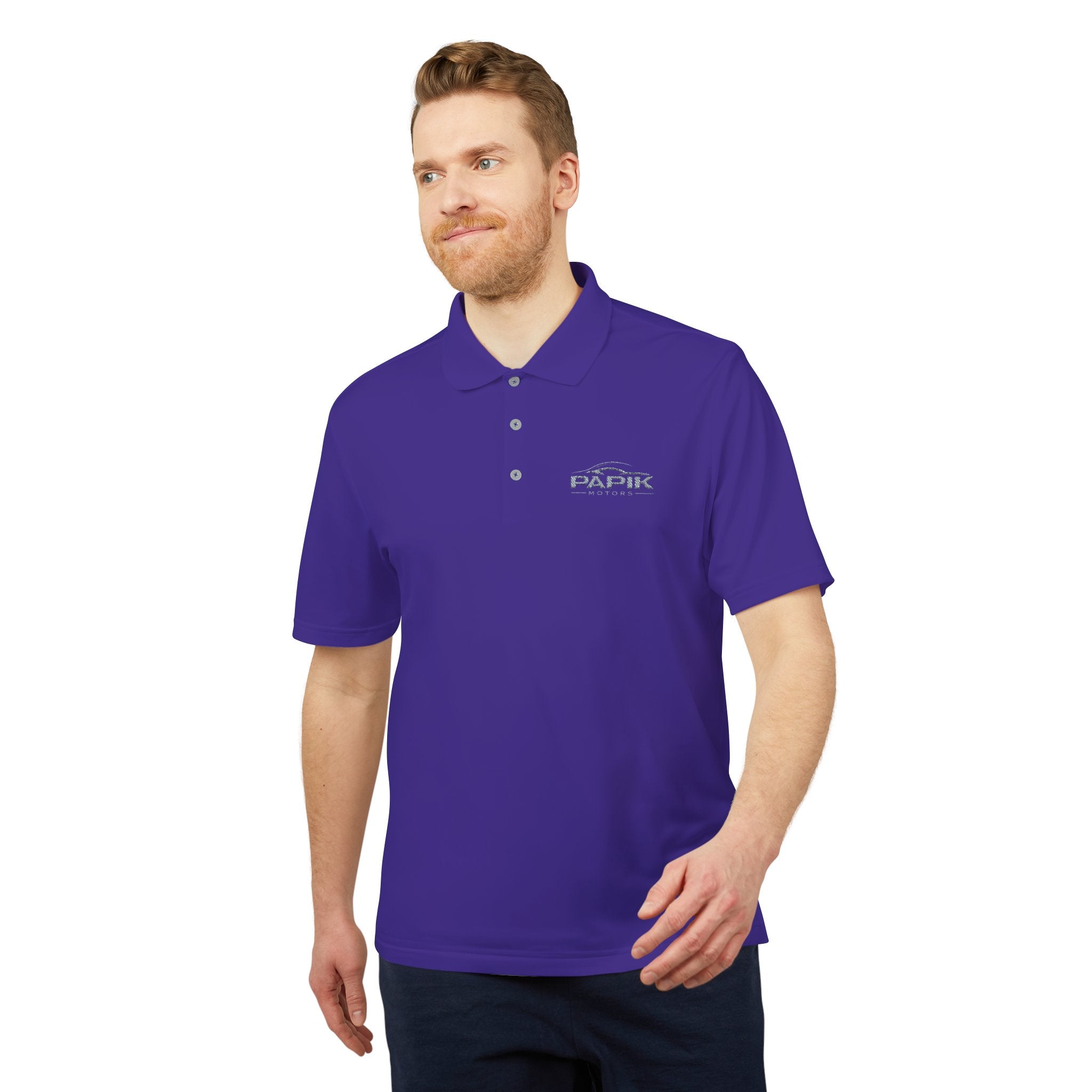 Unisex Adidas Performance Polo - Embroidered (dark colors grey logo)