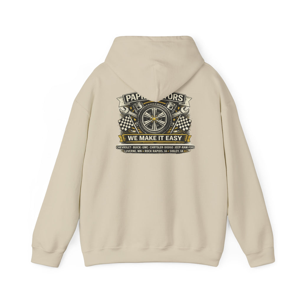 Unisex Hooded Sweatshirt - Heavy Blend - Wheel Design