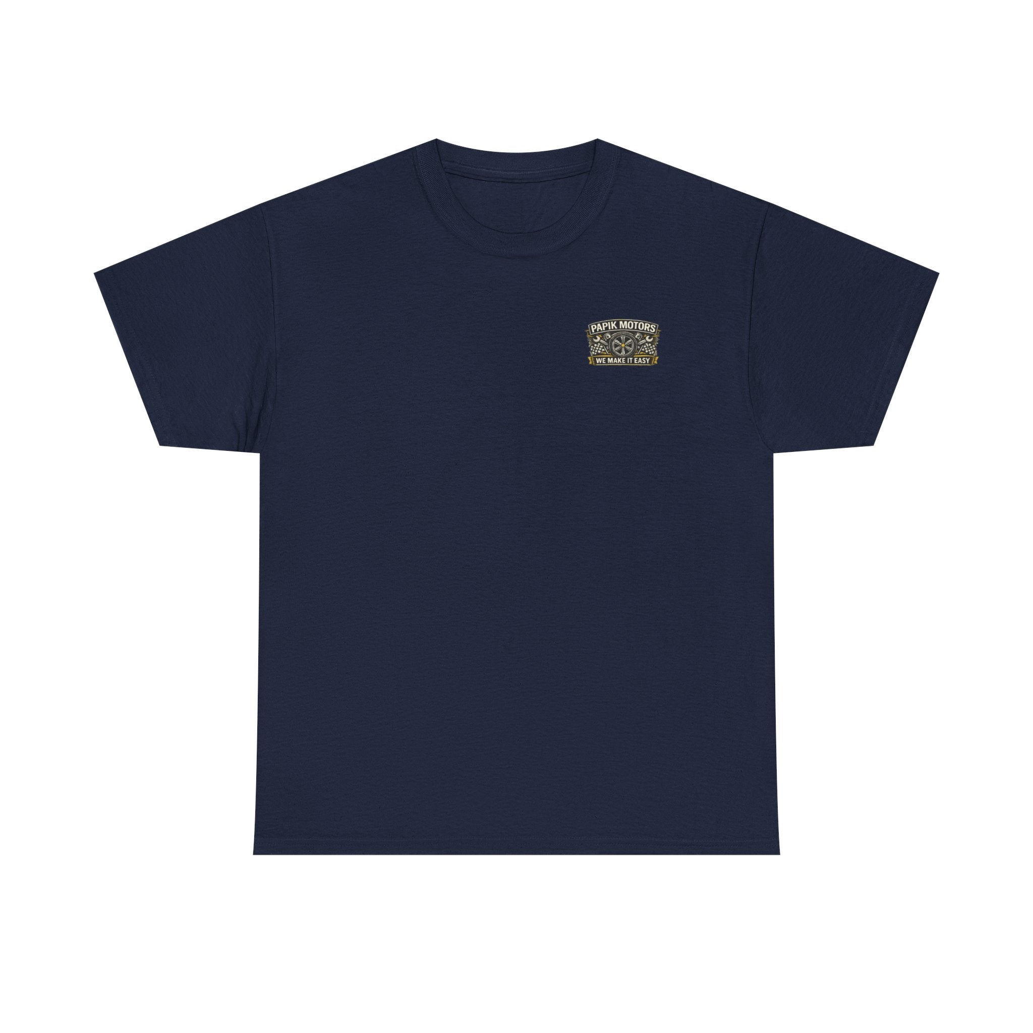 T‑Shirt — Papik Motors "We Make It Easy" Vintage Front and Back T