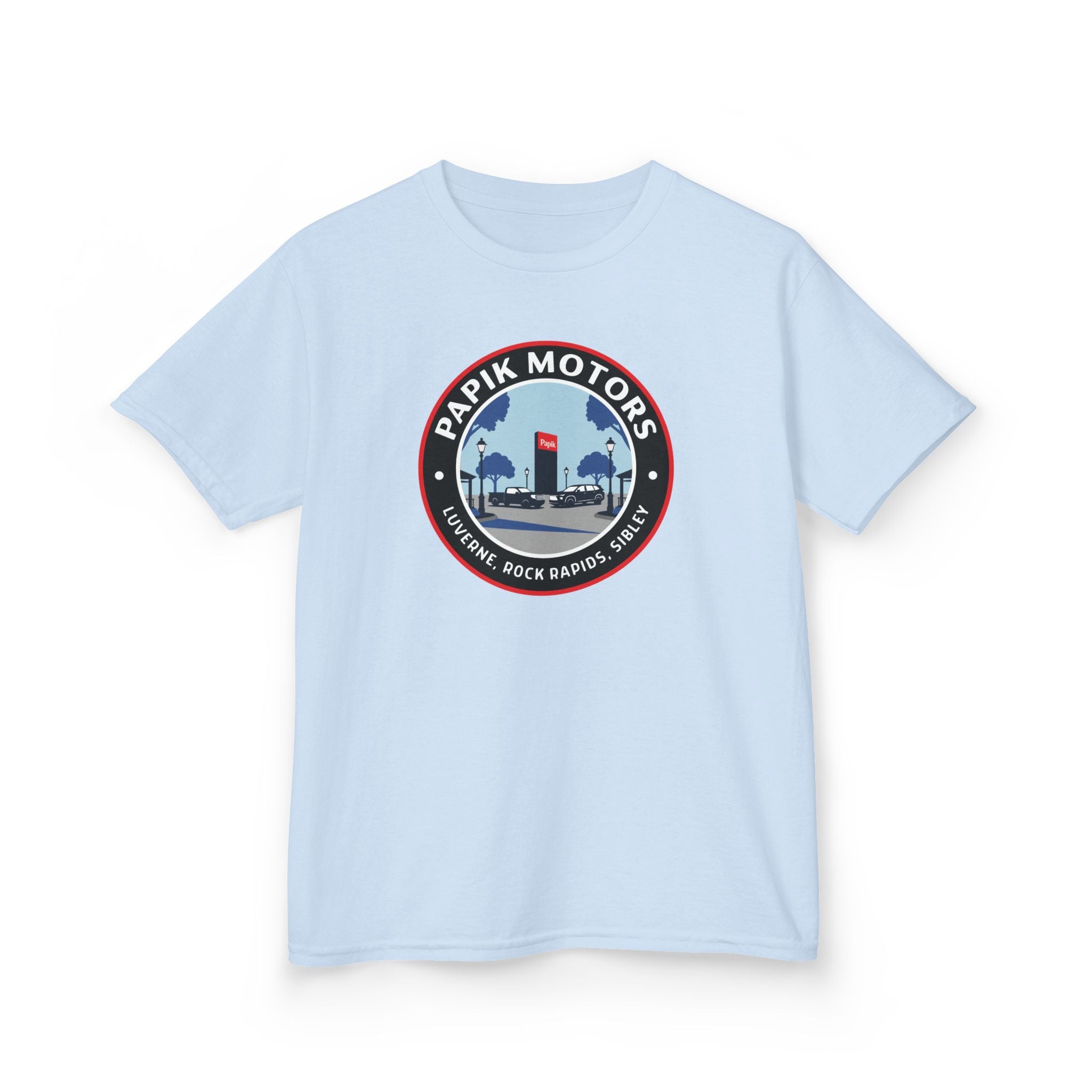 Kids Tee — Papik Motors Retro Car Logo