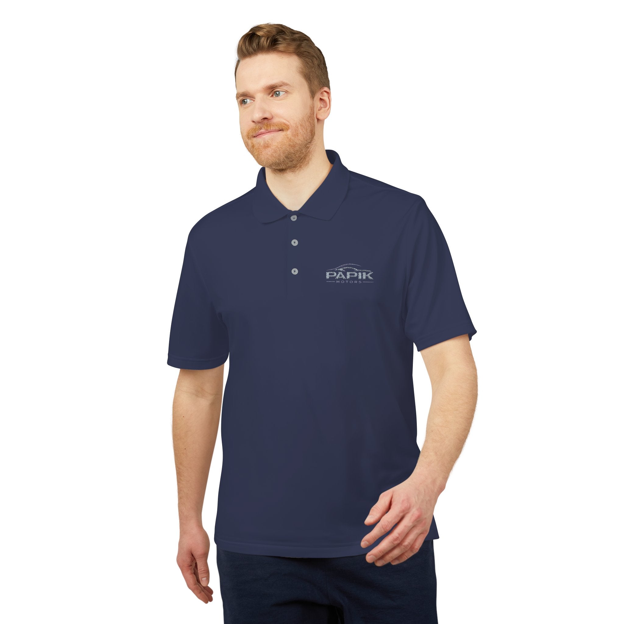 Unisex Adidas Performance Polo - Embroidered (dark colors grey logo)