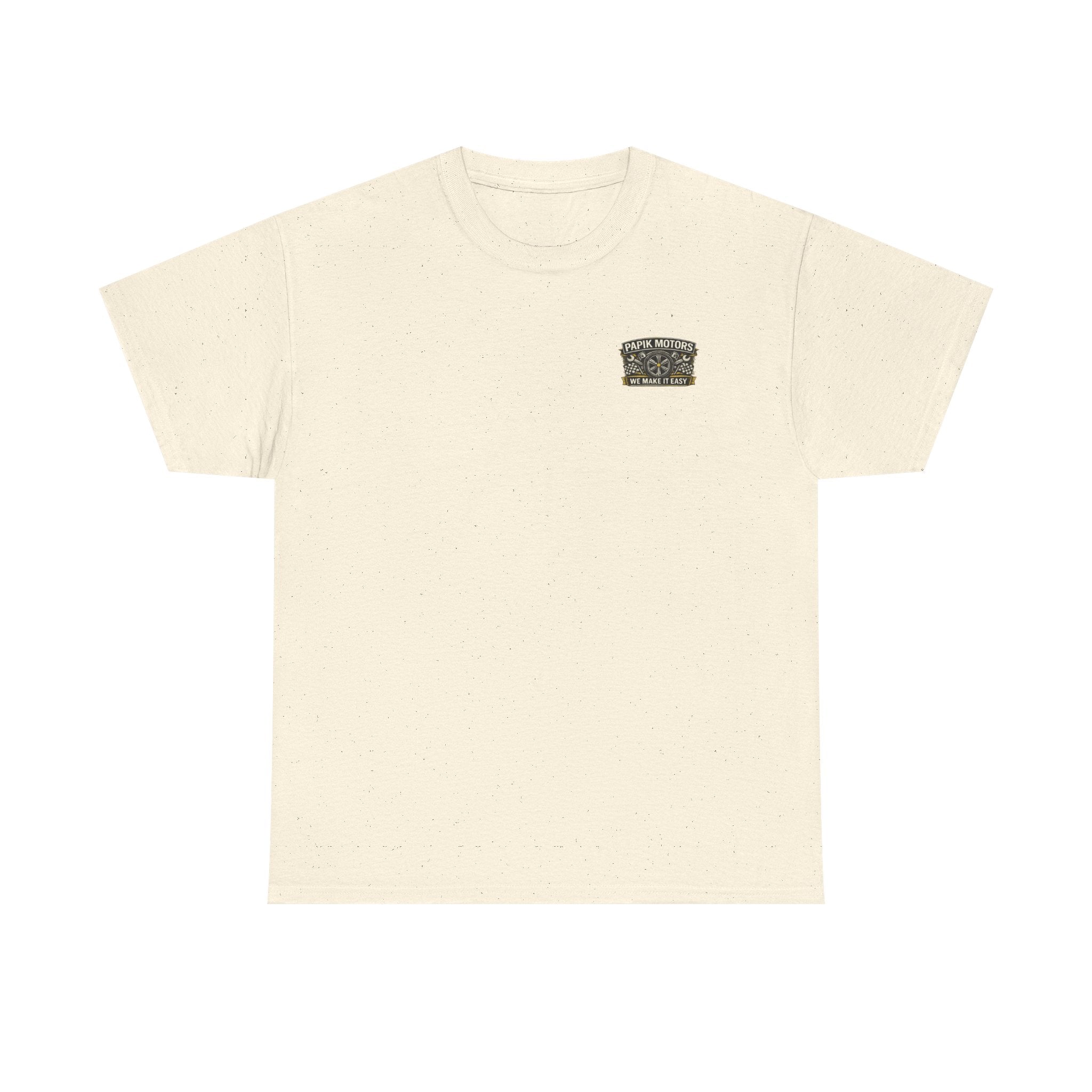 T‑Shirt — Papik Motors "We Make It Easy" Vintage Front and Back T