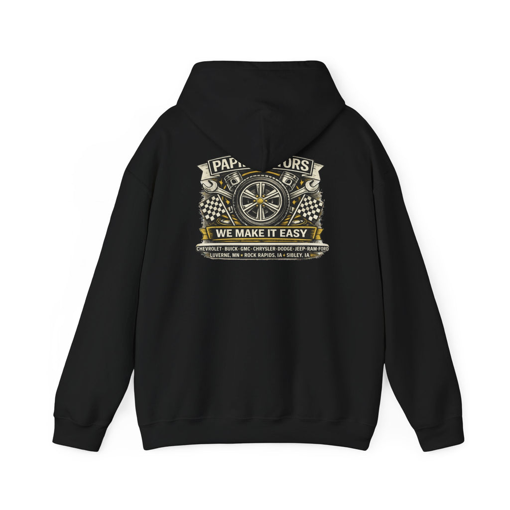 Unisex Hooded Sweatshirt - Heavy Blend - Wheel Design
