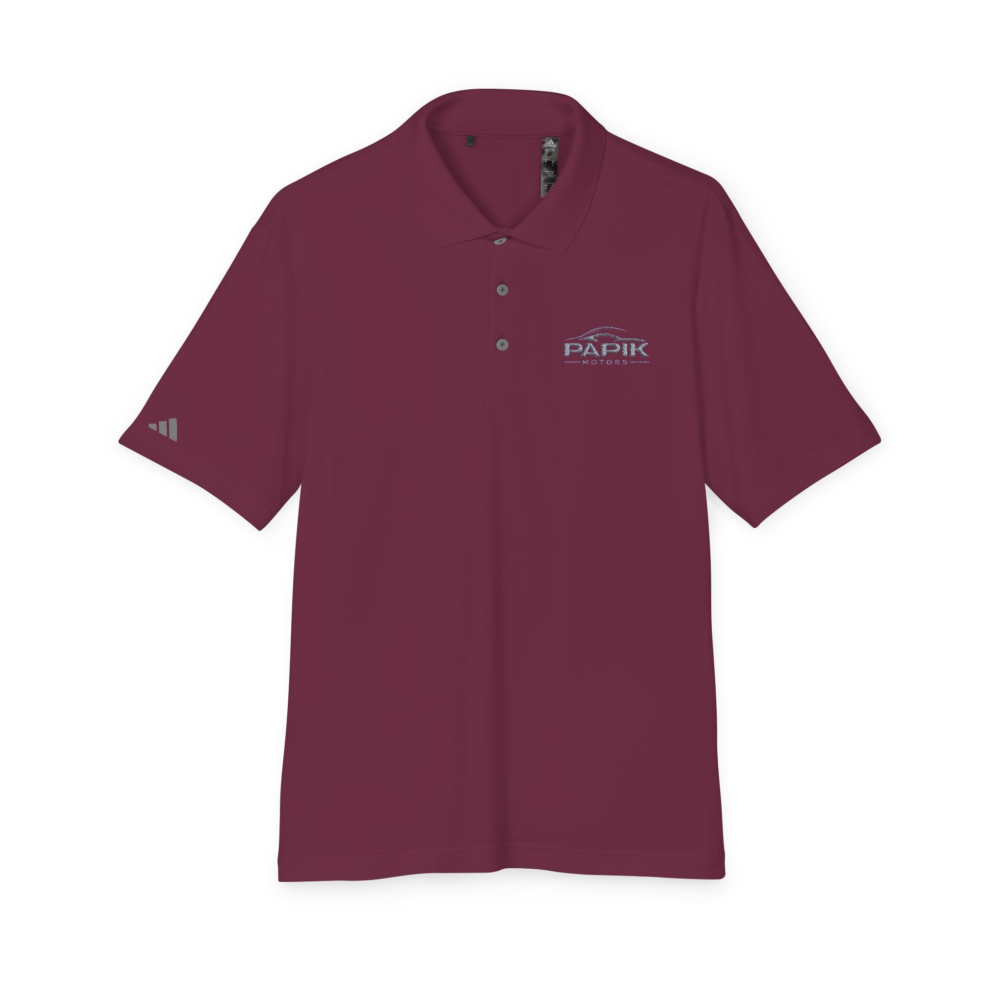 Unisex Adidas Performance Polo - Embroidered (dark colors grey logo)