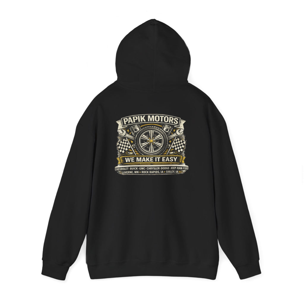 Unisex Hooded Sweatshirt - Heavy Blend - Wheel Design