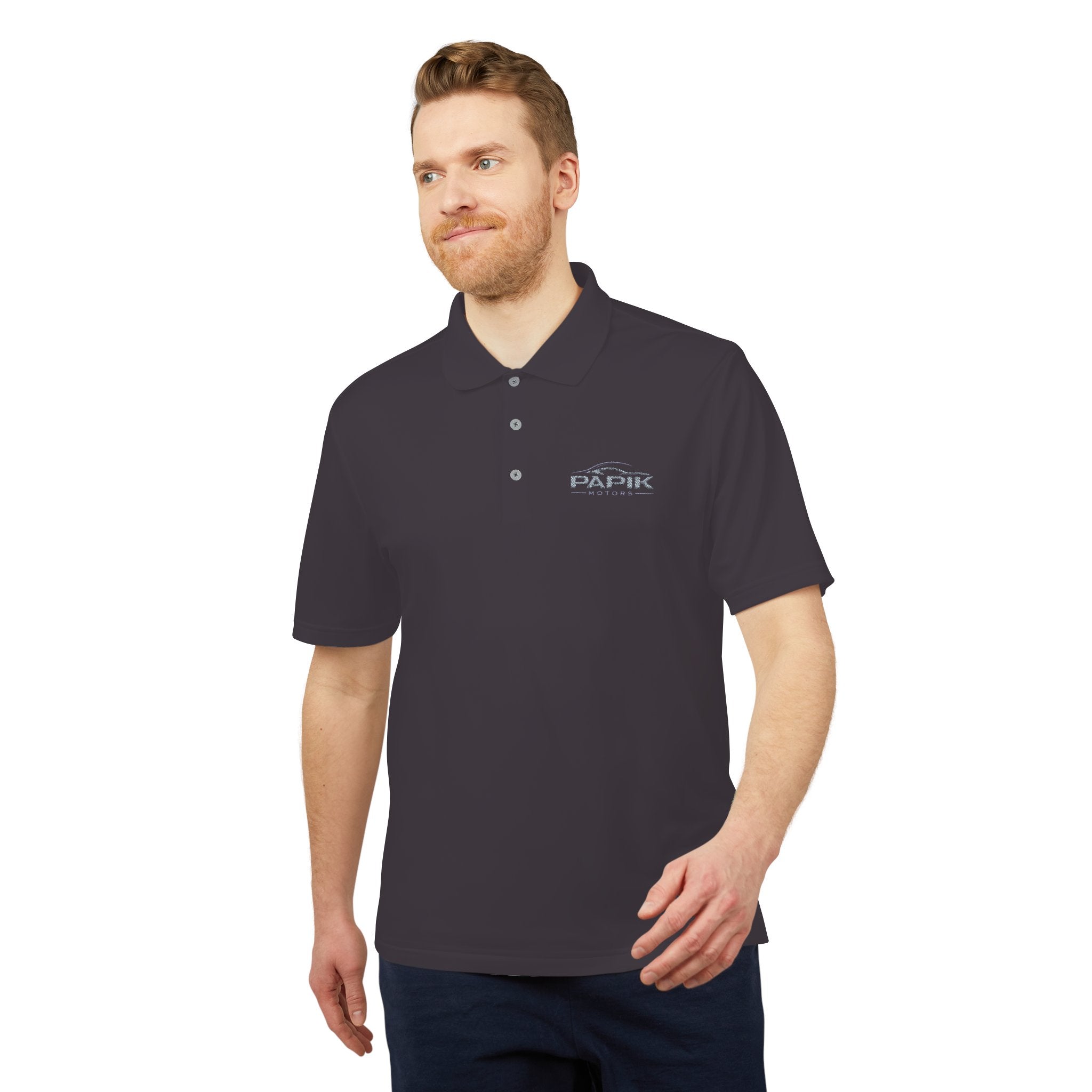 Unisex Adidas Performance Polo - Embroidered (dark colors grey logo)
