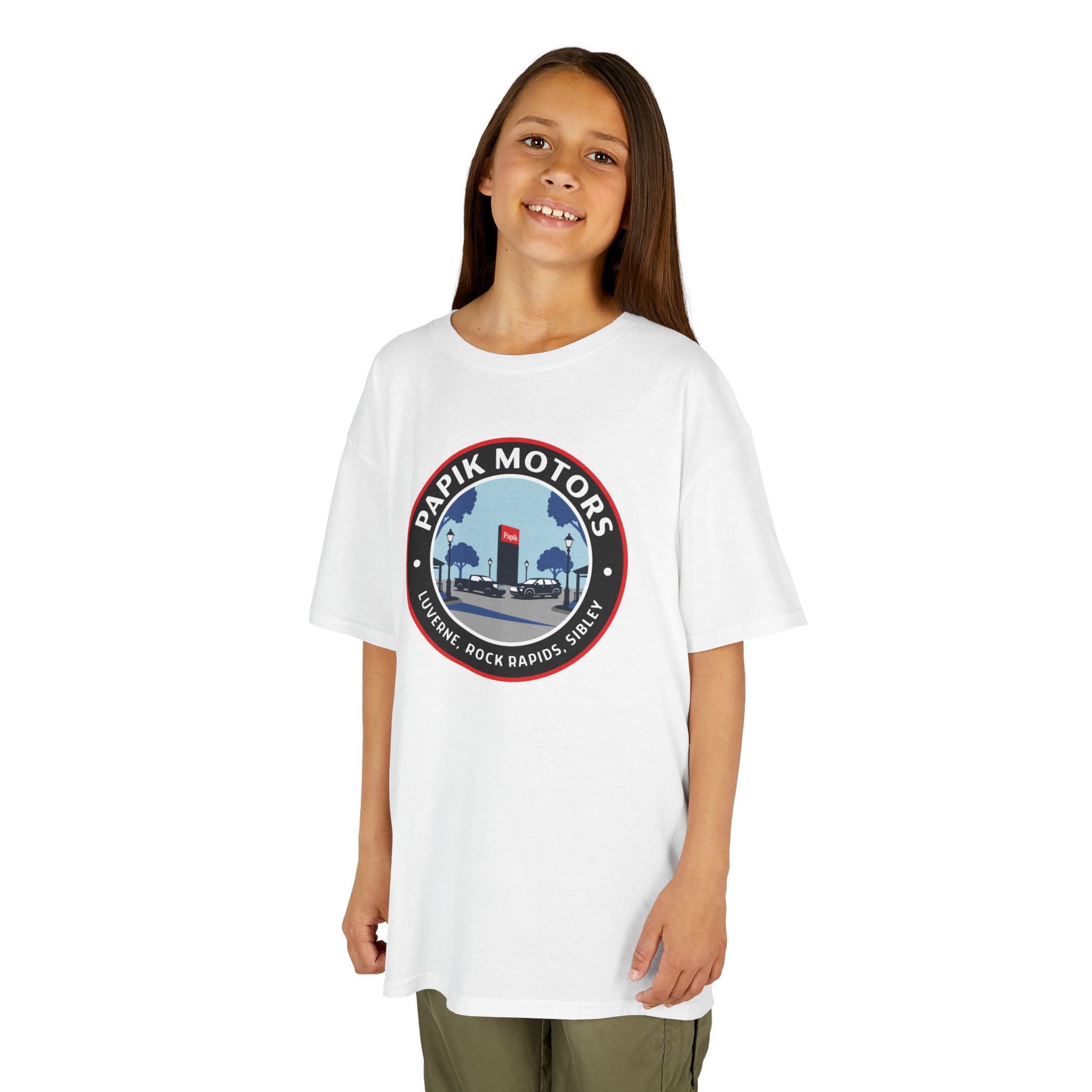 Kids Tee — Papik Motors Retro Car Logo