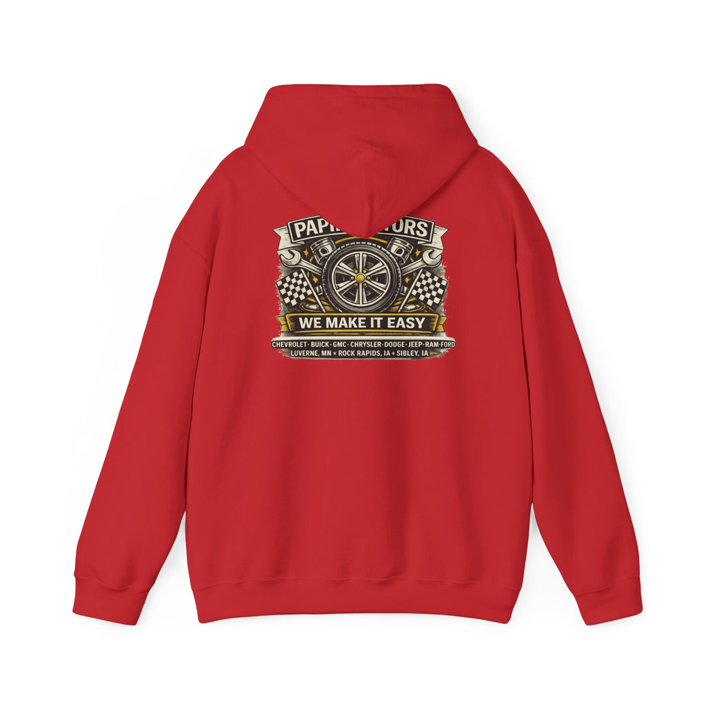 Unisex Hooded Sweatshirt - Heavy Blend - Wheel Design