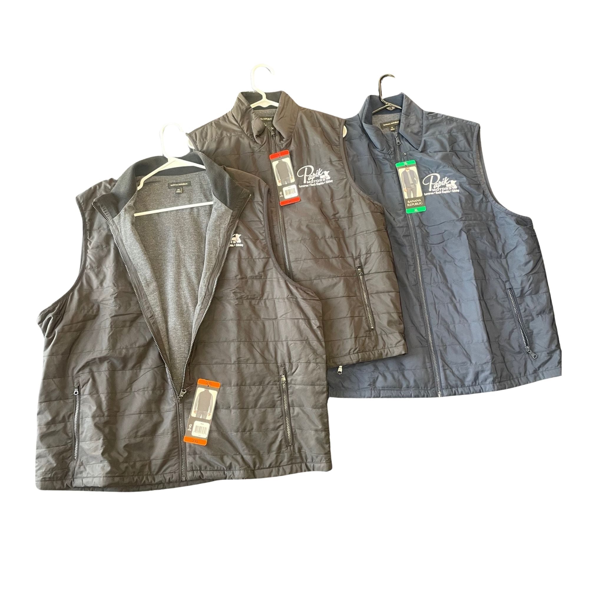 LIMITED OLD STOCK - Bananna Republic Embroidered Vest (1 XXL, 1 M Black) (1 XL Navy)