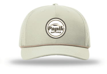 Papik Motors Rope Hat - Richardson 355 Baseball Cap - Performance Mesh Cap