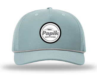 Papik Motors Rope Hat - Richardson 355 Baseball Cap - Performance Mesh Cap